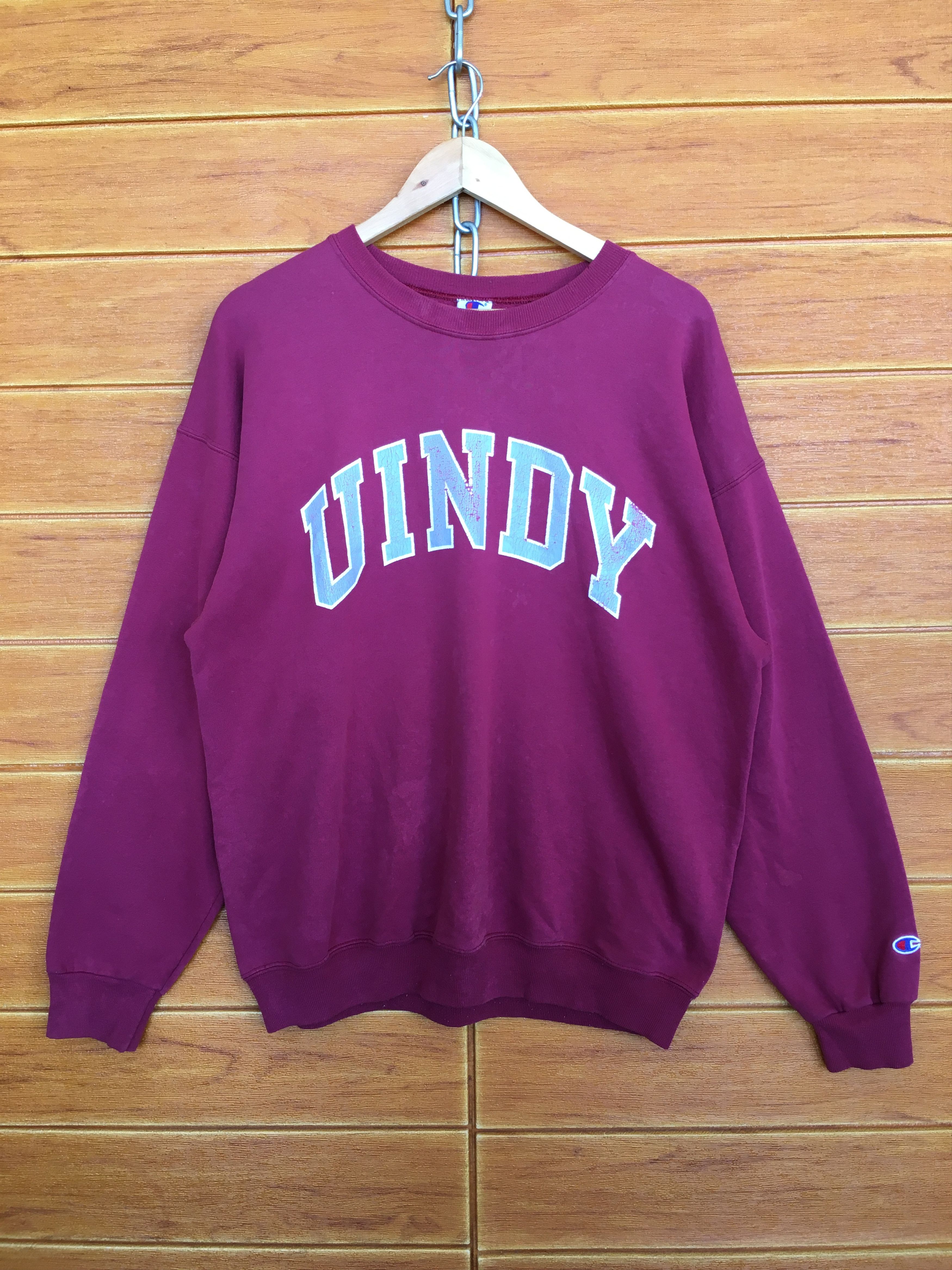 Collegium Vintage 90s Champion Uindy University Sweatshirt Size US L / EU 52-54 / 3 - 1 Thumbnail