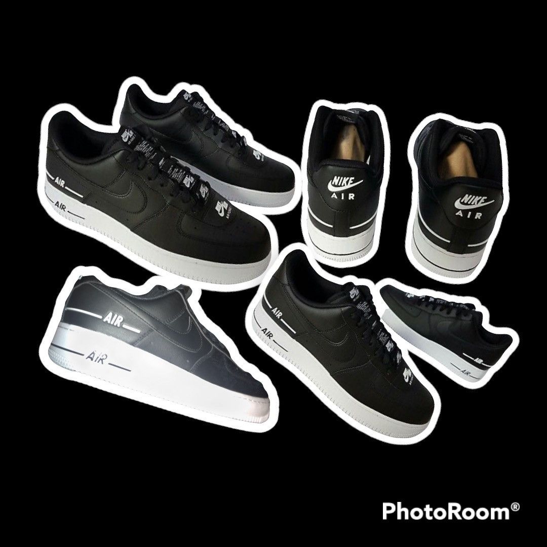 NIKE Air Force 1 Black/WHITE/ CJ1379-001 display picture 1