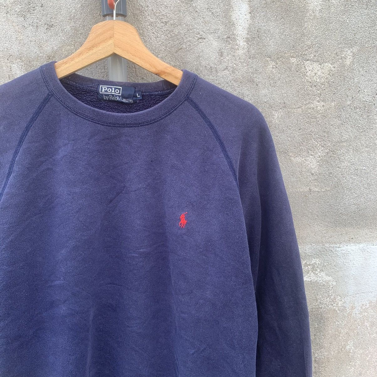 Polo Ralph Lauren × Ralph Lauren Polo Ralph Lauren Crewneck Pullover Faded Sweatshirts Size US L / EU 52-54 / 3 - 2 Thumbnail