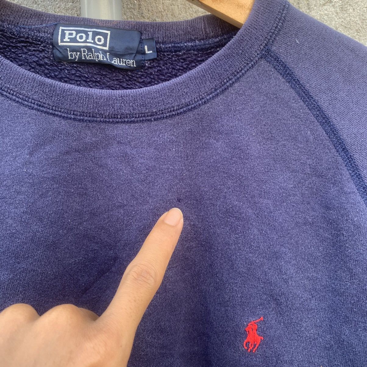 Polo Ralph Lauren × Ralph Lauren Polo Ralph Lauren Crewneck Pullover Faded Sweatshirts Size US L / EU 52-54 / 3 - 4 Thumbnail
