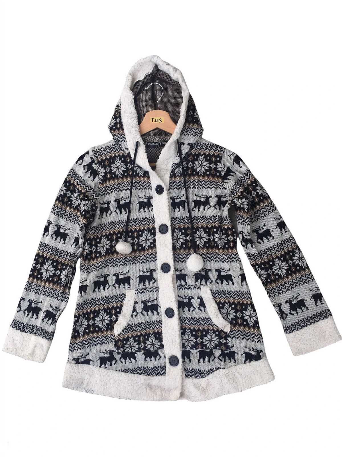 📌PERSON’S GIRL Knit/Fleece Sweater Hoddie Canadian Pattern