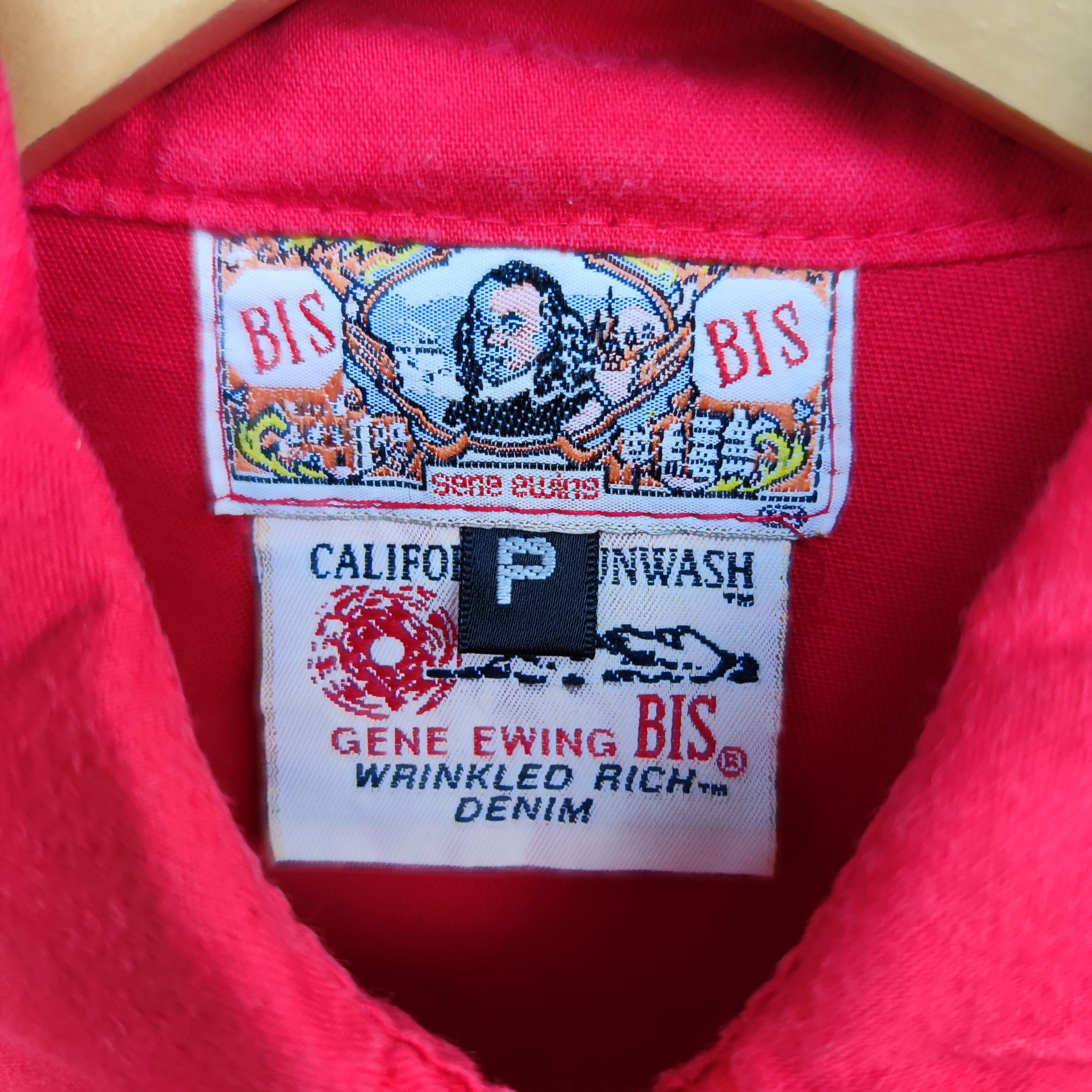 Vintage BIS Gene Ewing California Sunwash Long Sleeve shirt Size US XXL / EU 58 / 5 - 2 Thumbnail