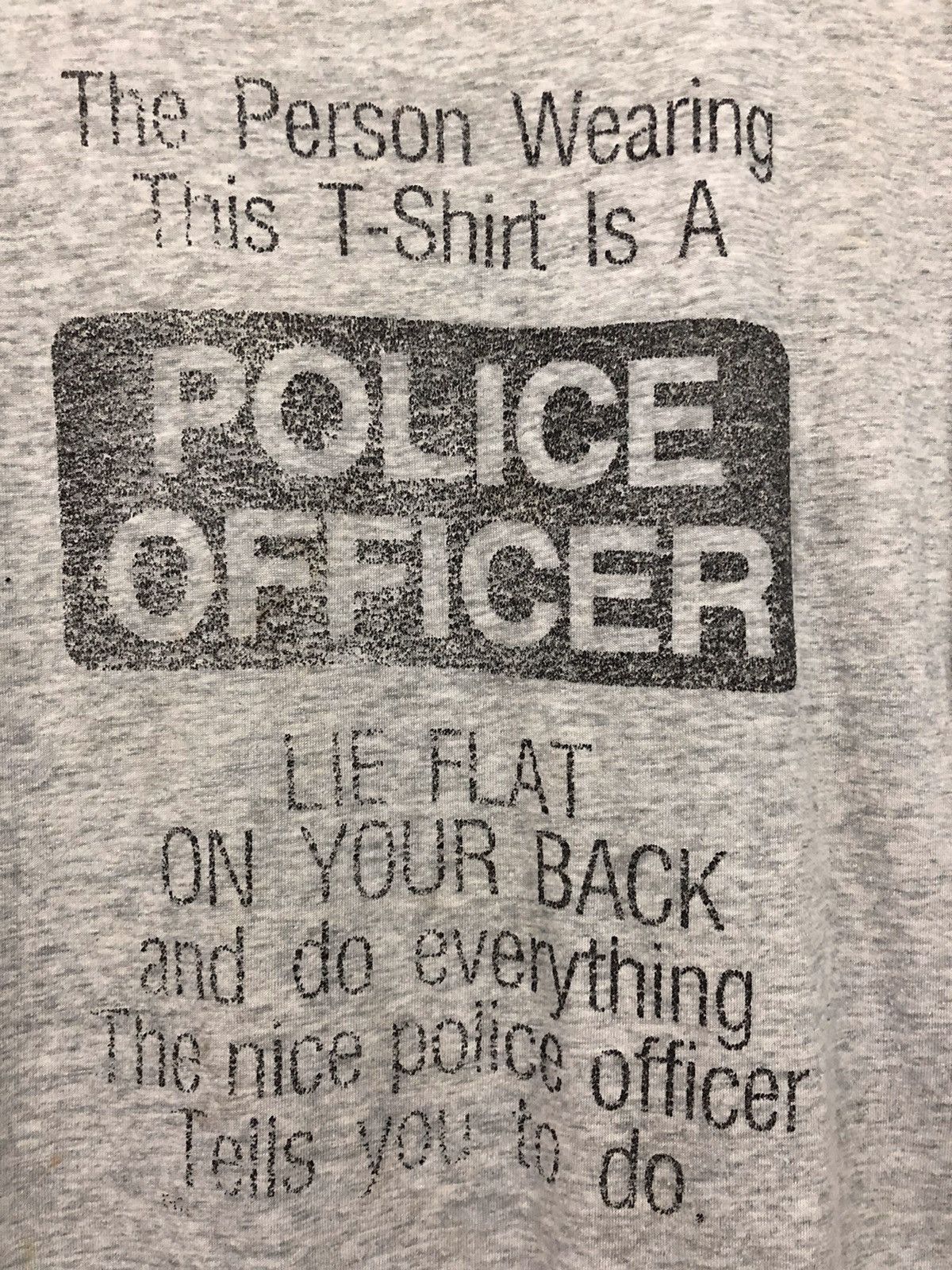 Vintage Vintage 90s Police Officer Papper Thin Shirt Rare Size US XL / EU 56 / 4 - 2 Thumbnail