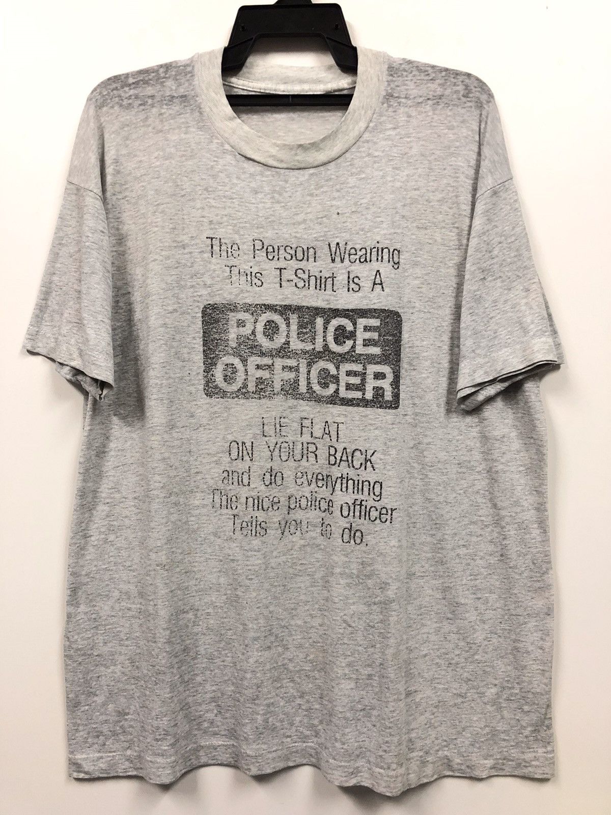 Vintage Vintage 90s Police Officer Papper Thin Shirt Rare Size US XL / EU 56 / 4 - 1 Thumbnail