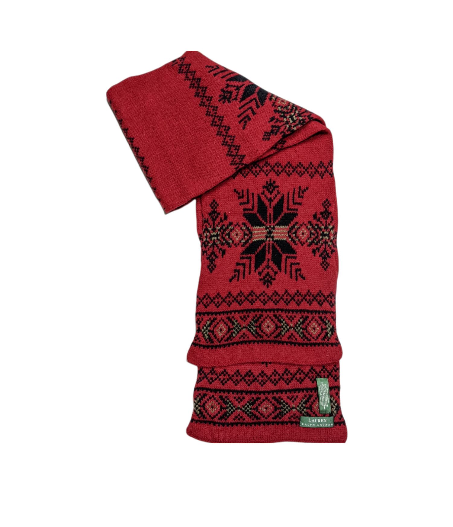 Polo Ralph Lauren Polo Ralph Lauren Wool Scarf / Muffler Red Size ONE SIZE - 3 Thumbnail