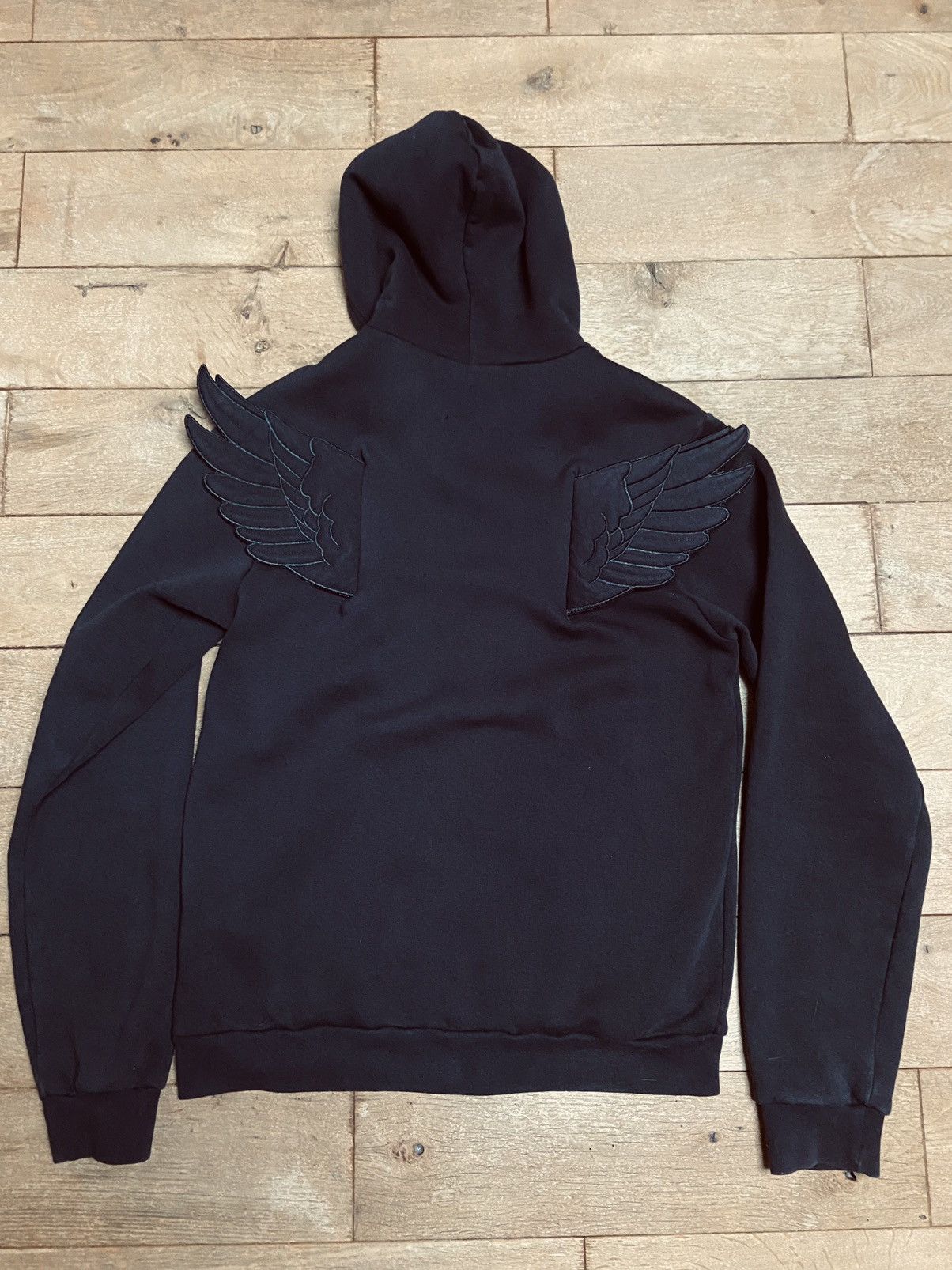 トップス rare adidas jeremy scott wing zip hoodie Jeremy Scott x Adidas 2010 Beige Wings Cropped Hoodie 40 ~ L