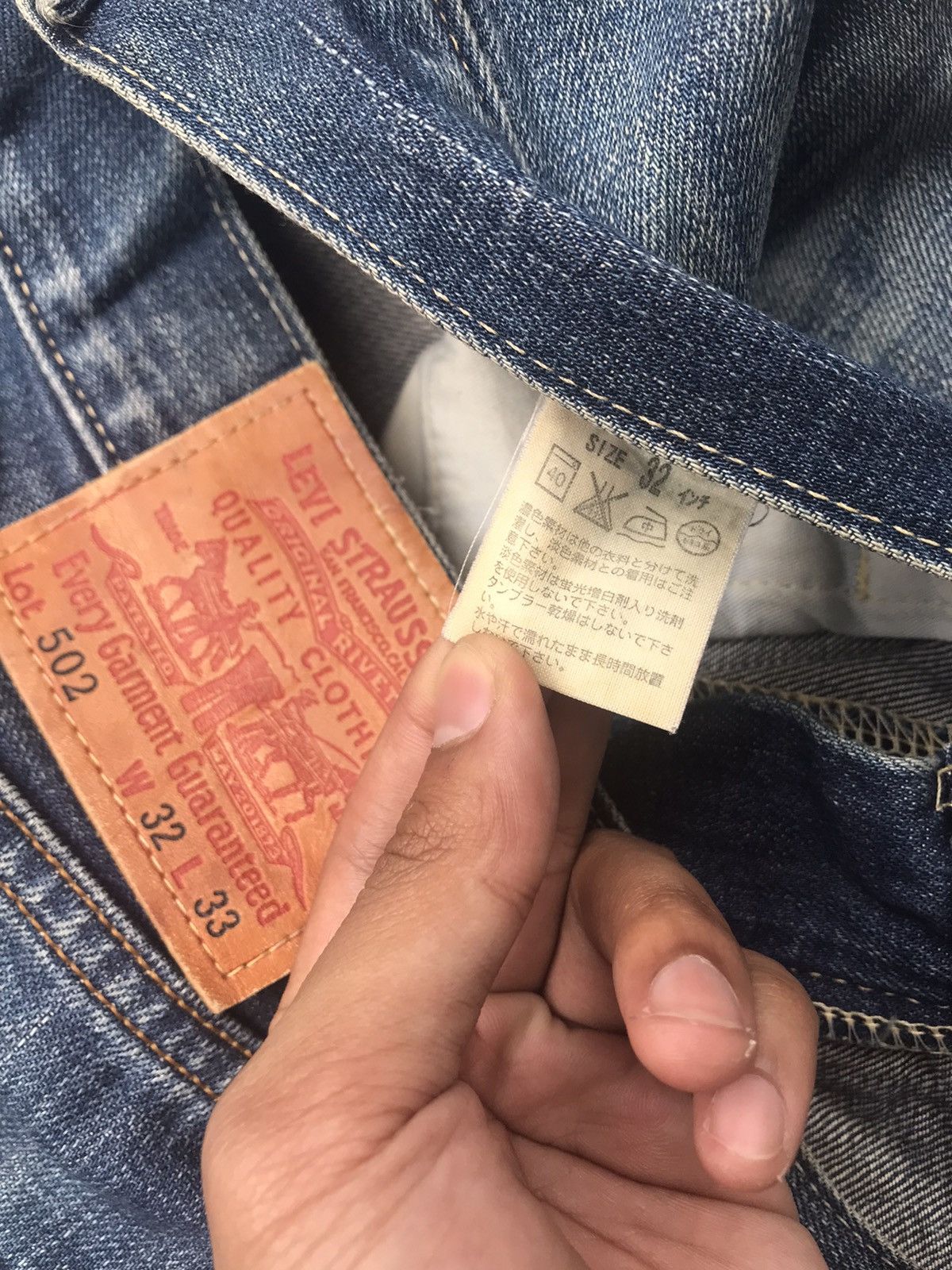 Levi's Vintage Clothing Faded Wash Vintage Levis 502 Distressed Denim Jeans W33 Size US 33 - 5 Thumbnail