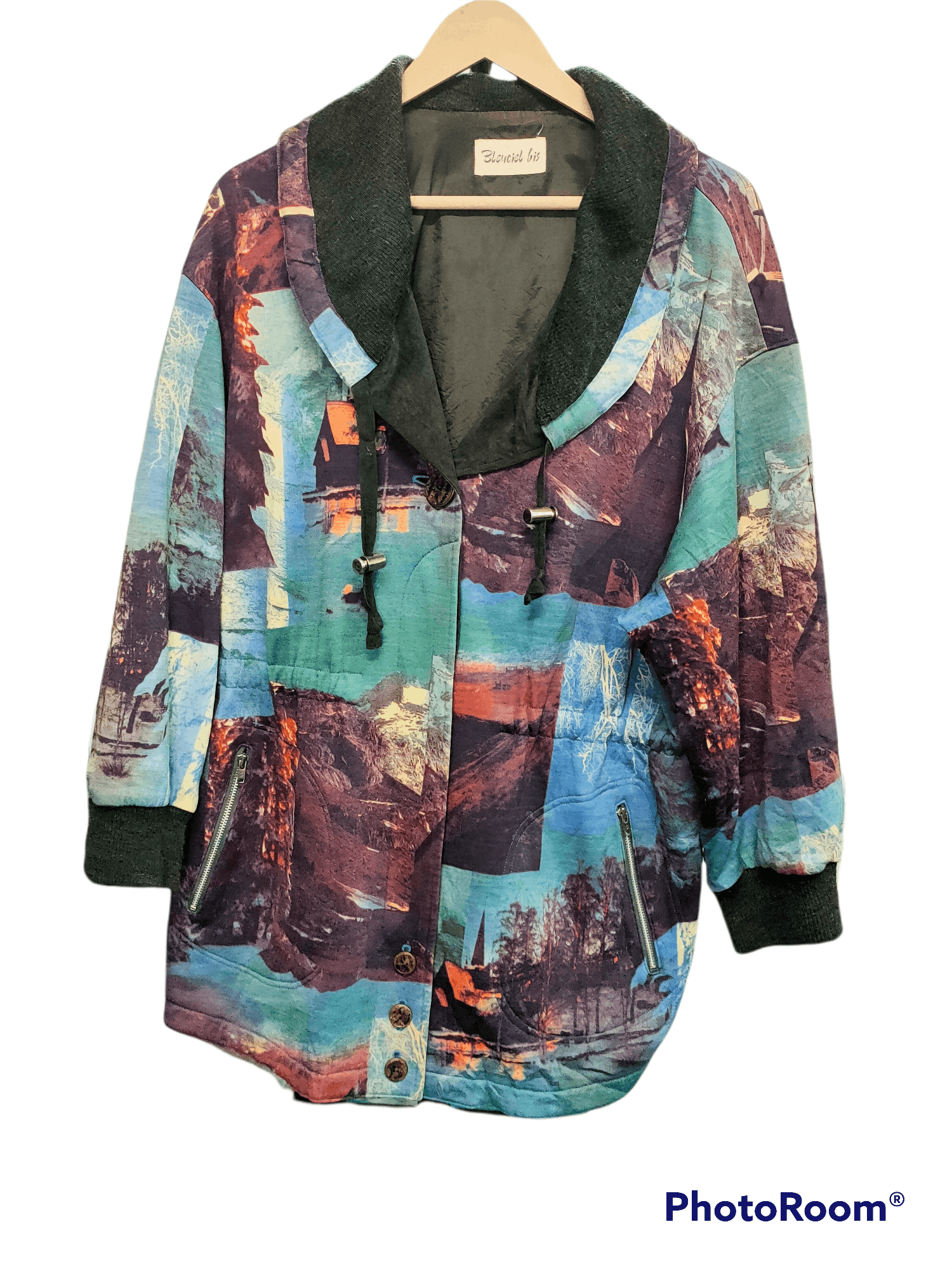 Japanese Brand Blueciel bis button up jacket spellbound fullprint Size US XL / EU 56 / 4 - 1 Thumbnail