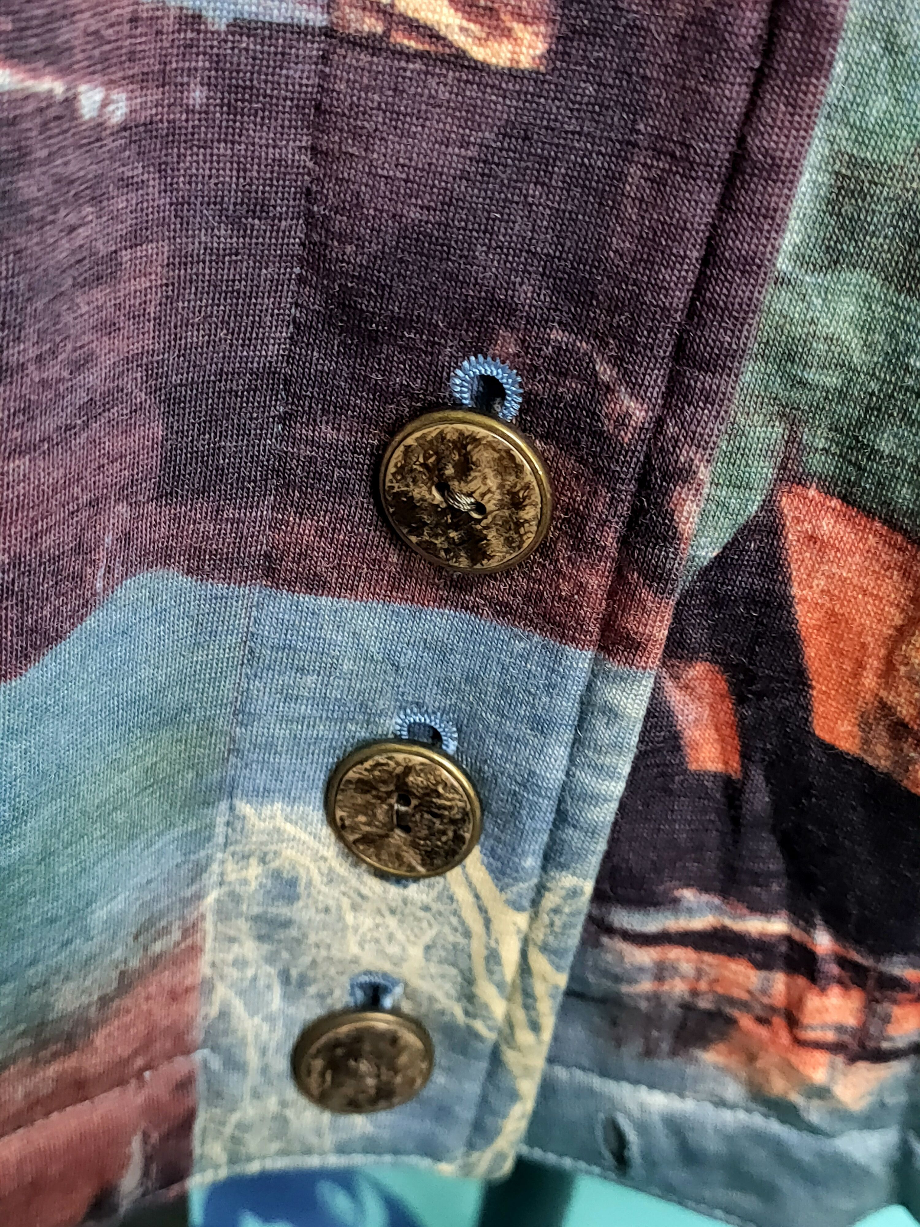 Japanese Brand Blueciel bis button up jacket spellbound fullprint Size US XL / EU 56 / 4 - 13 Thumbnail