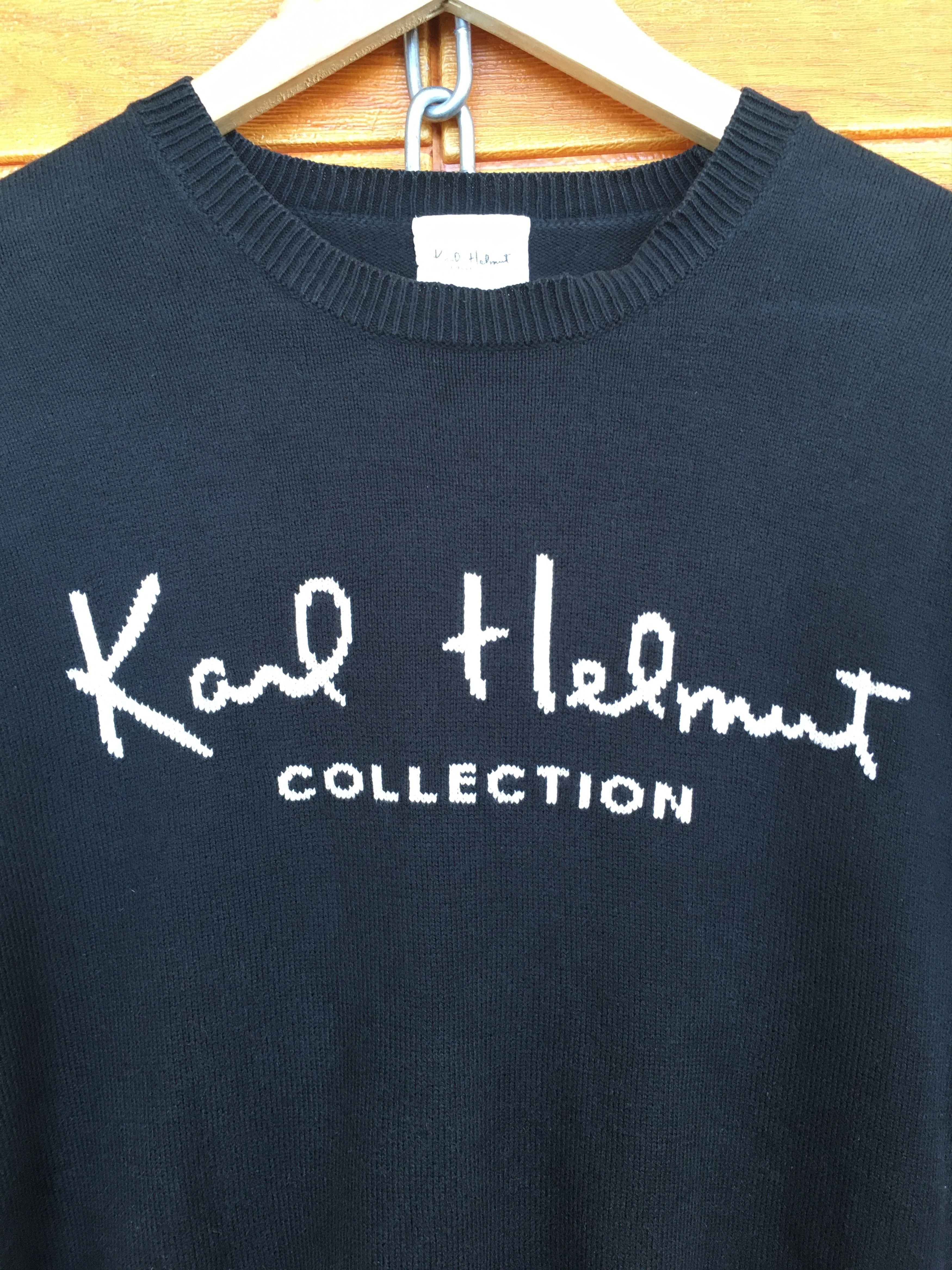Karl Helmut Vintage 90s KARL HELMUT Collection Spell Out Sweatshirt Size US M / EU 48-50 / 2 - 6 Thumbnail