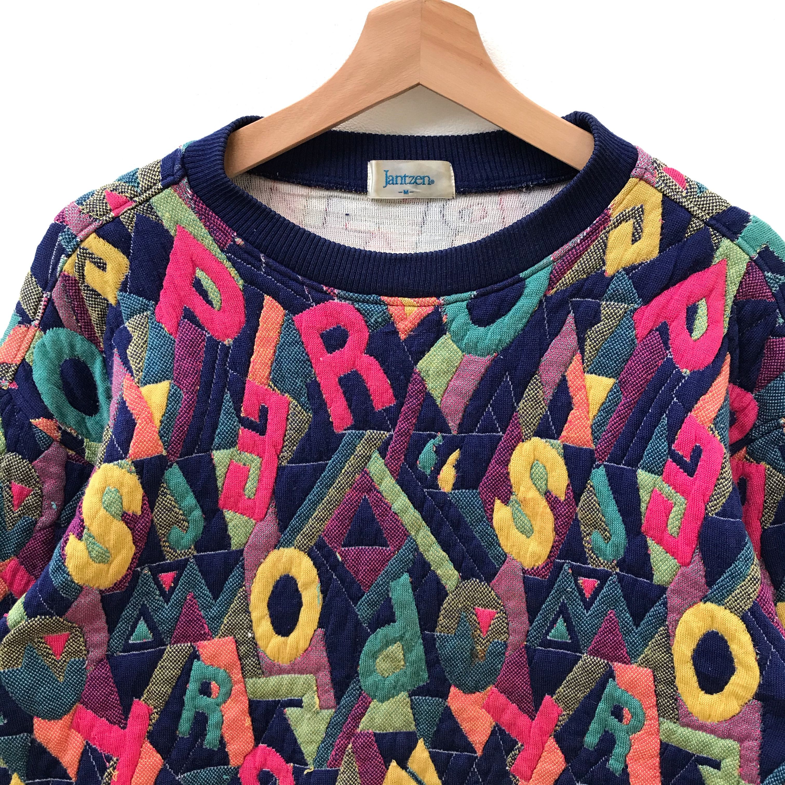 Jantzen Last Drop‼️ Vintage Jantzen Multicolour Sweatshirt Size US S / EU 44-46 / 1 - 2 Thumbnail