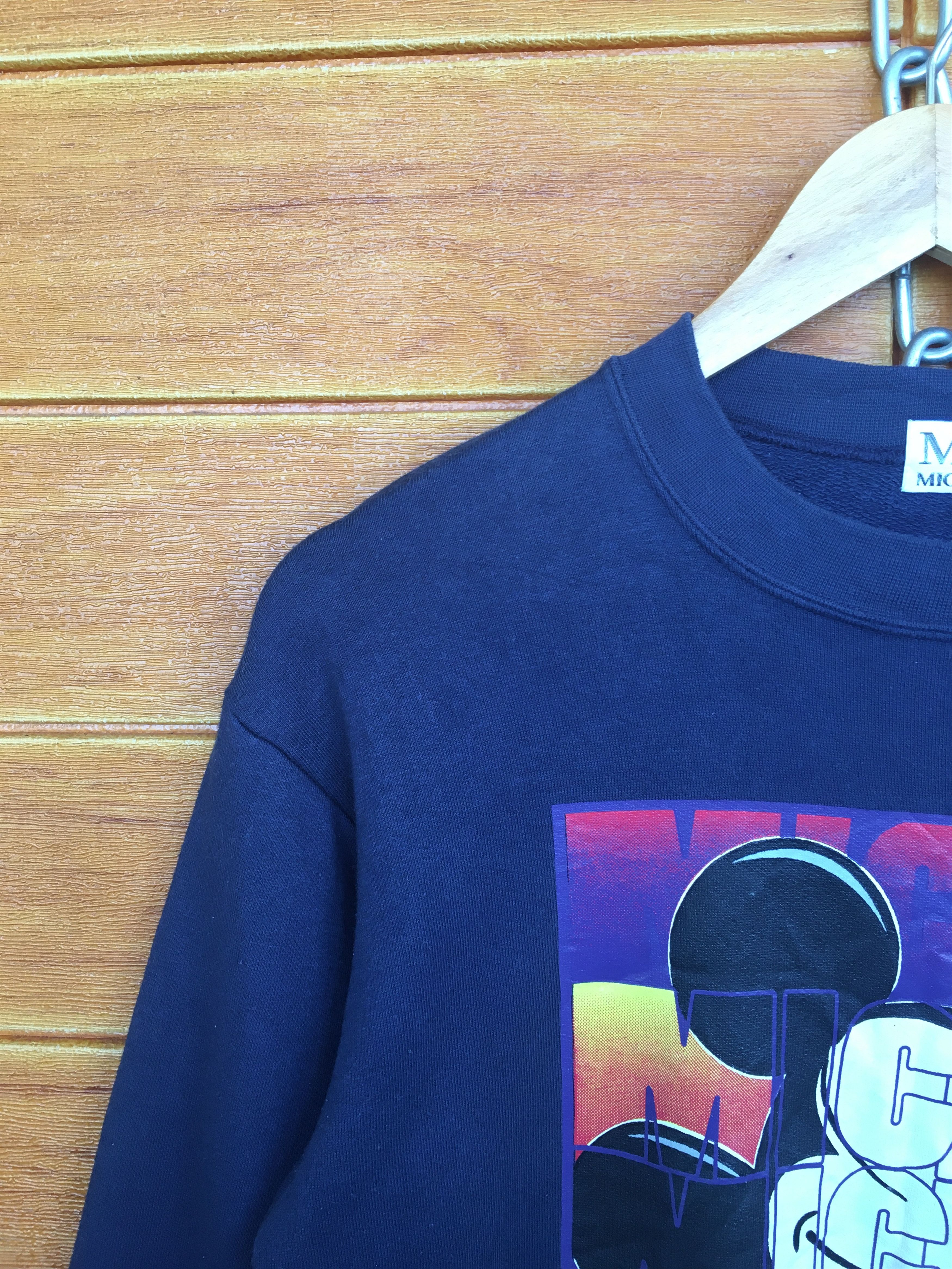 Mickey Mouse Vintage 90s Mickey Mouse Sweatshirt Size US M / EU 48-50 / 2 - 2 Thumbnail