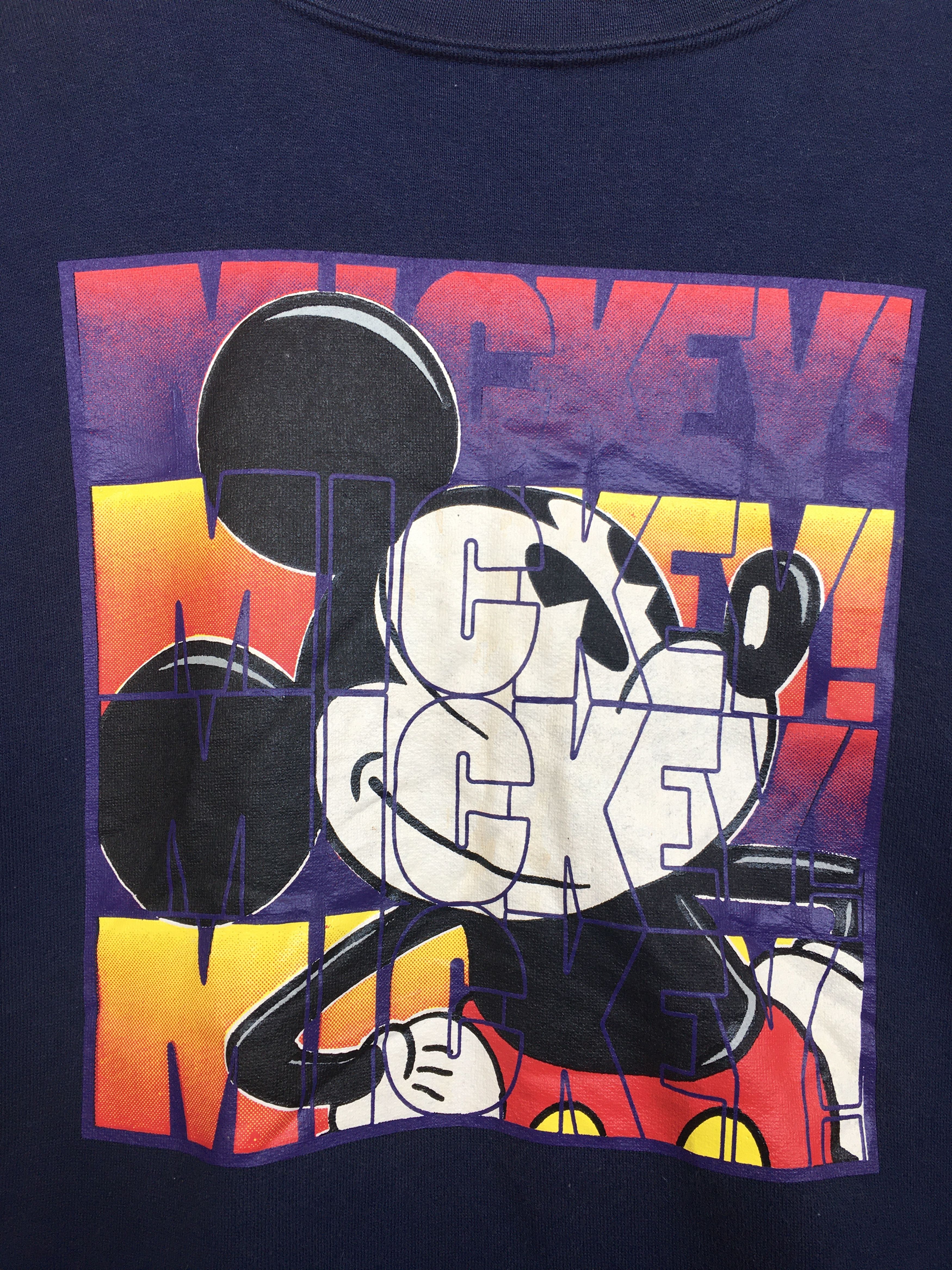 Mickey Mouse Vintage 90s Mickey Mouse Sweatshirt Size US M / EU 48-50 / 2 - 6 Thumbnail