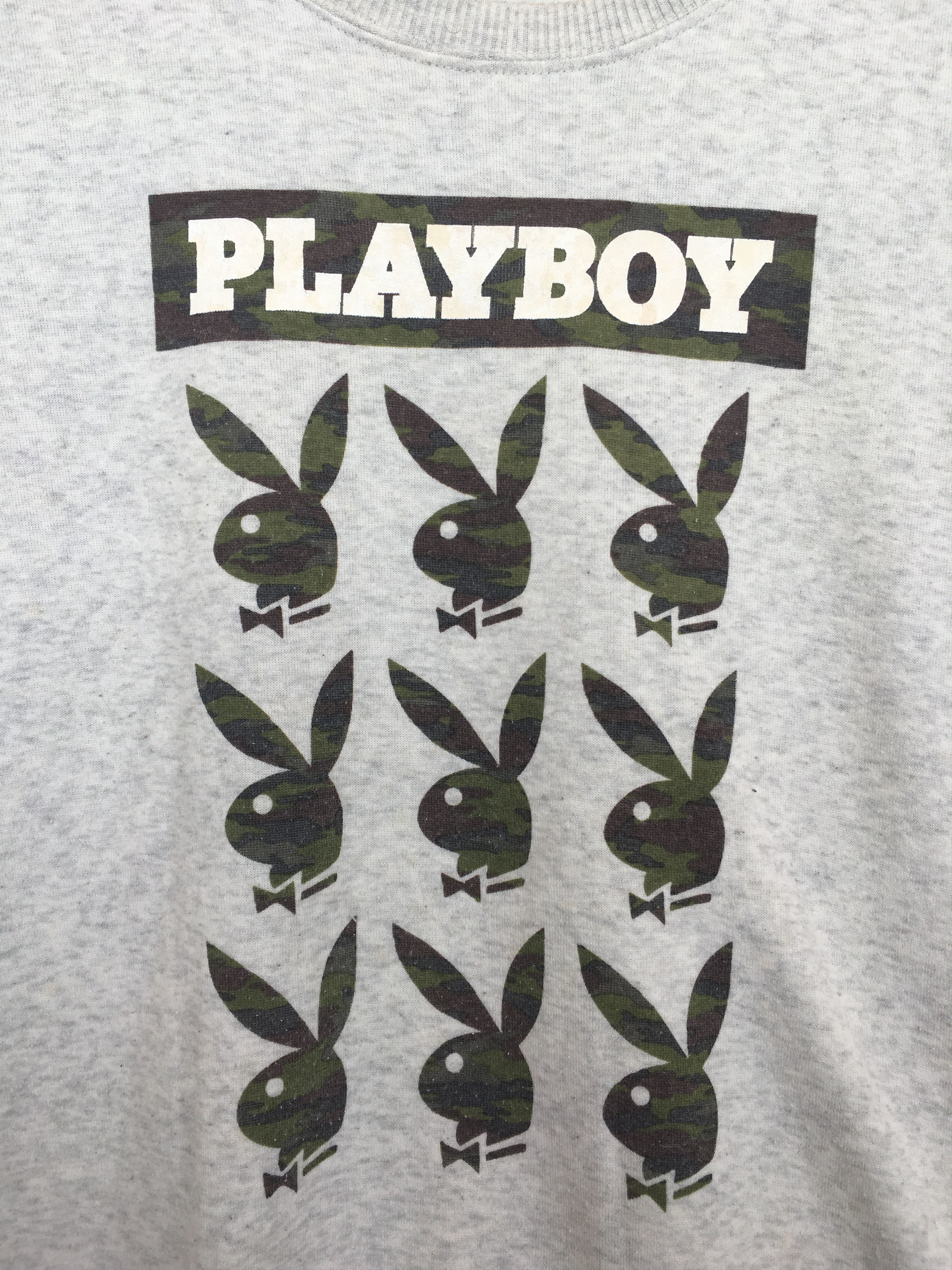 Playboy Vintage PLAYBOY Bunny Camouflaged Logos Sweatshirt Size US M / EU 48-50 / 2 - 6 Thumbnail