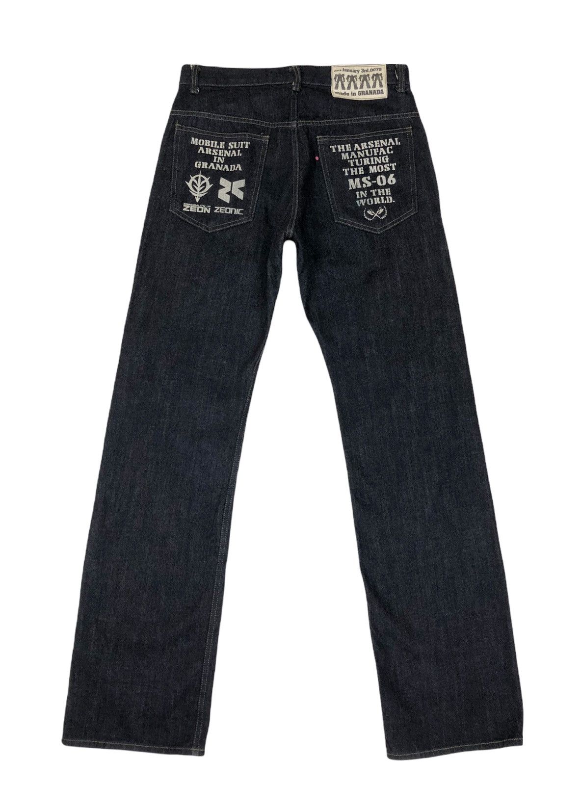 Anime × Japanese Brand Japan Brand Gundam Ms-06 Denim Jeans