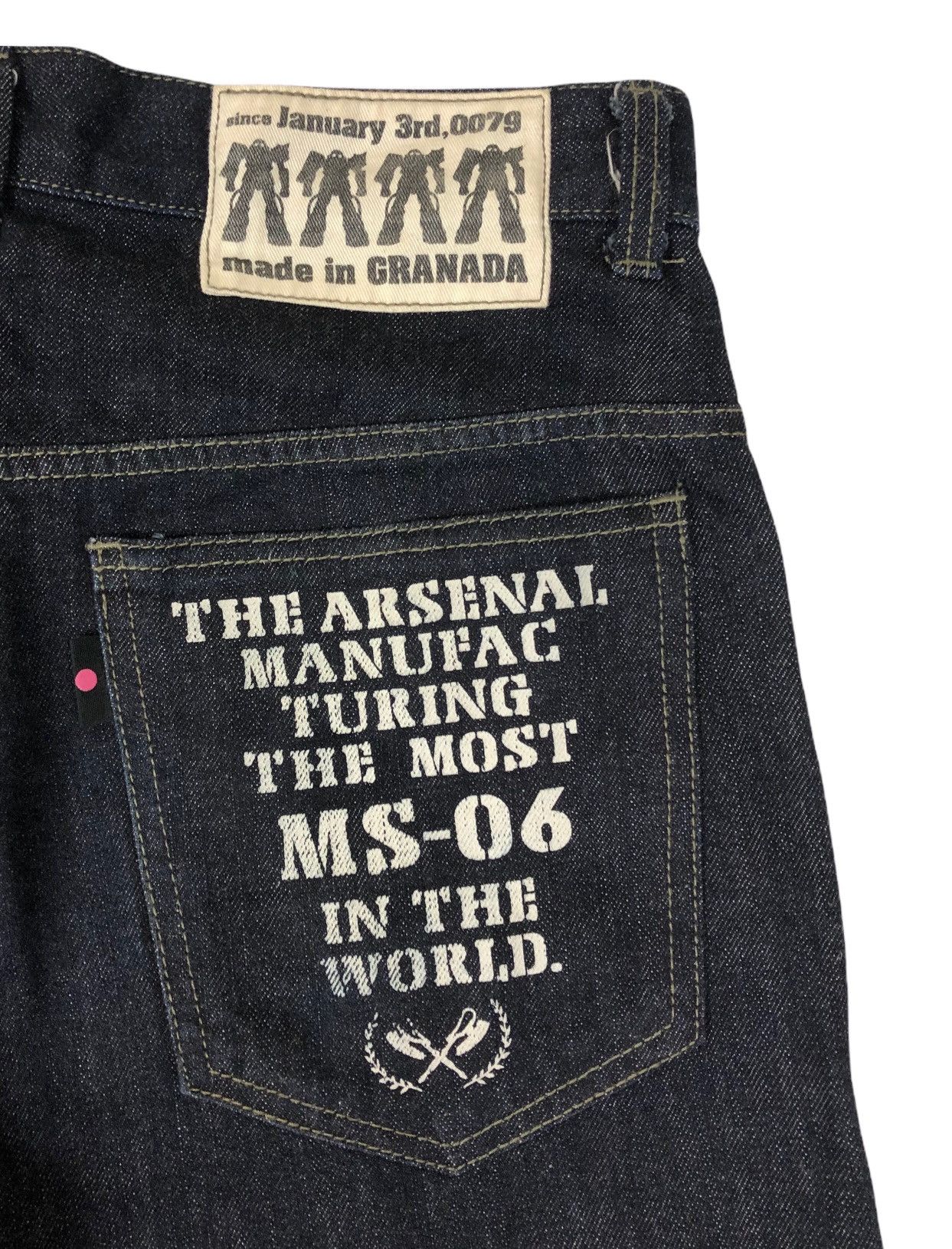 Japanese Brand Japan Brand Gundam Ms-06 Denim Jeans Size US 31 - 7 Thumbnail