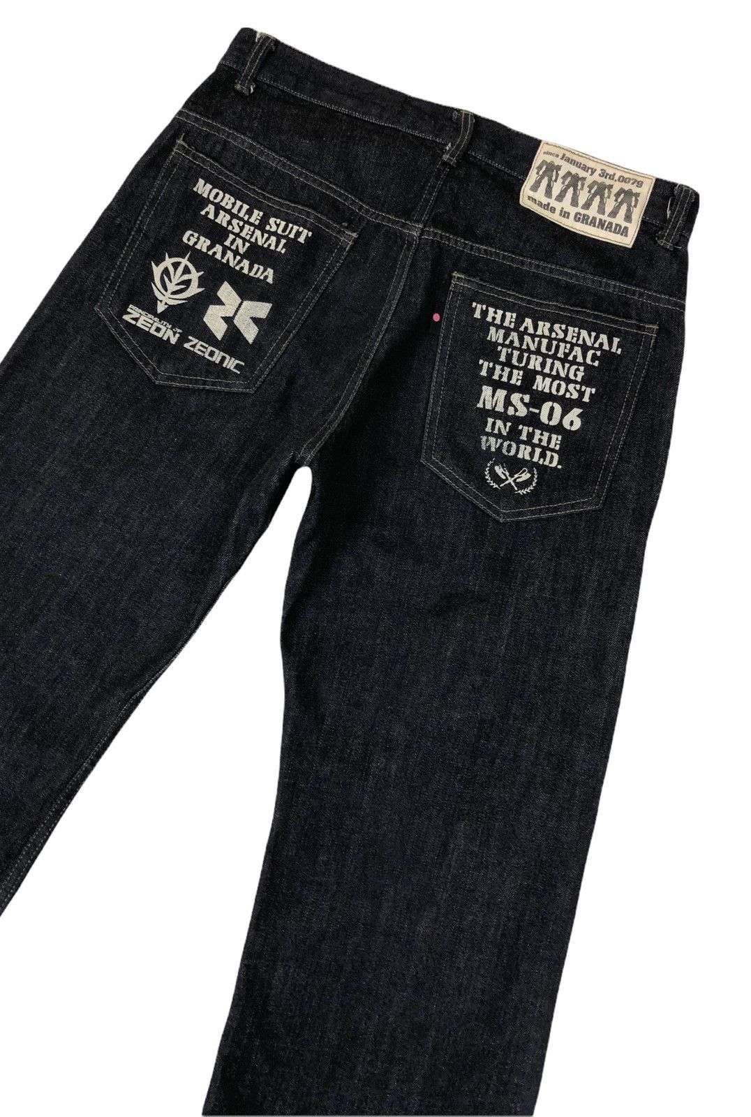 Japanese Brand Japan Brand Gundam Ms-06 Denim Jeans Size US 31 - 5 Thumbnail