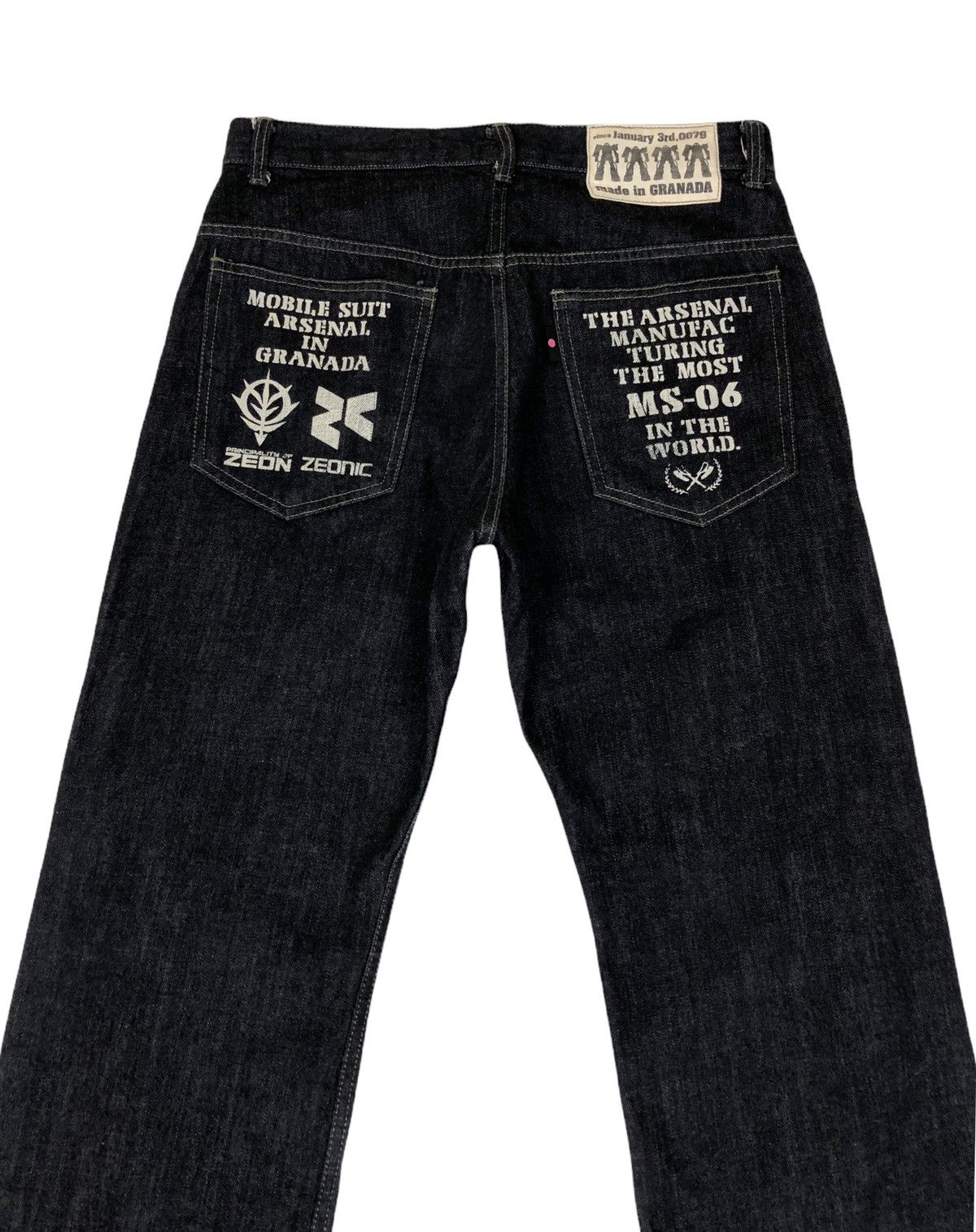 Japanese Brand Japan Brand Gundam Ms-06 Denim Jeans Size US 31 - 4 Thumbnail