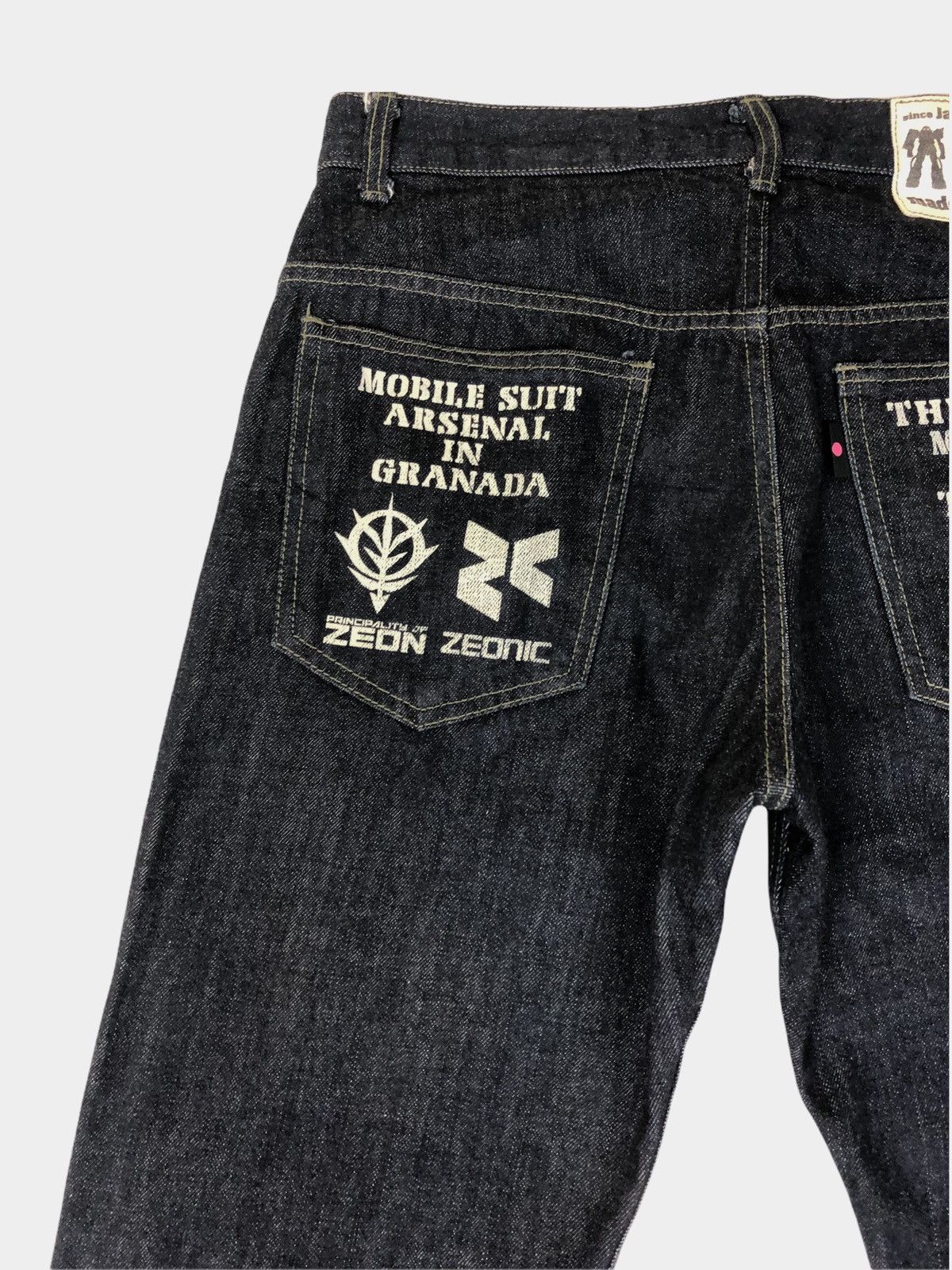 Japanese Brand Japan Brand Gundam Ms-06 Denim Jeans Size US 31 - 6 Thumbnail