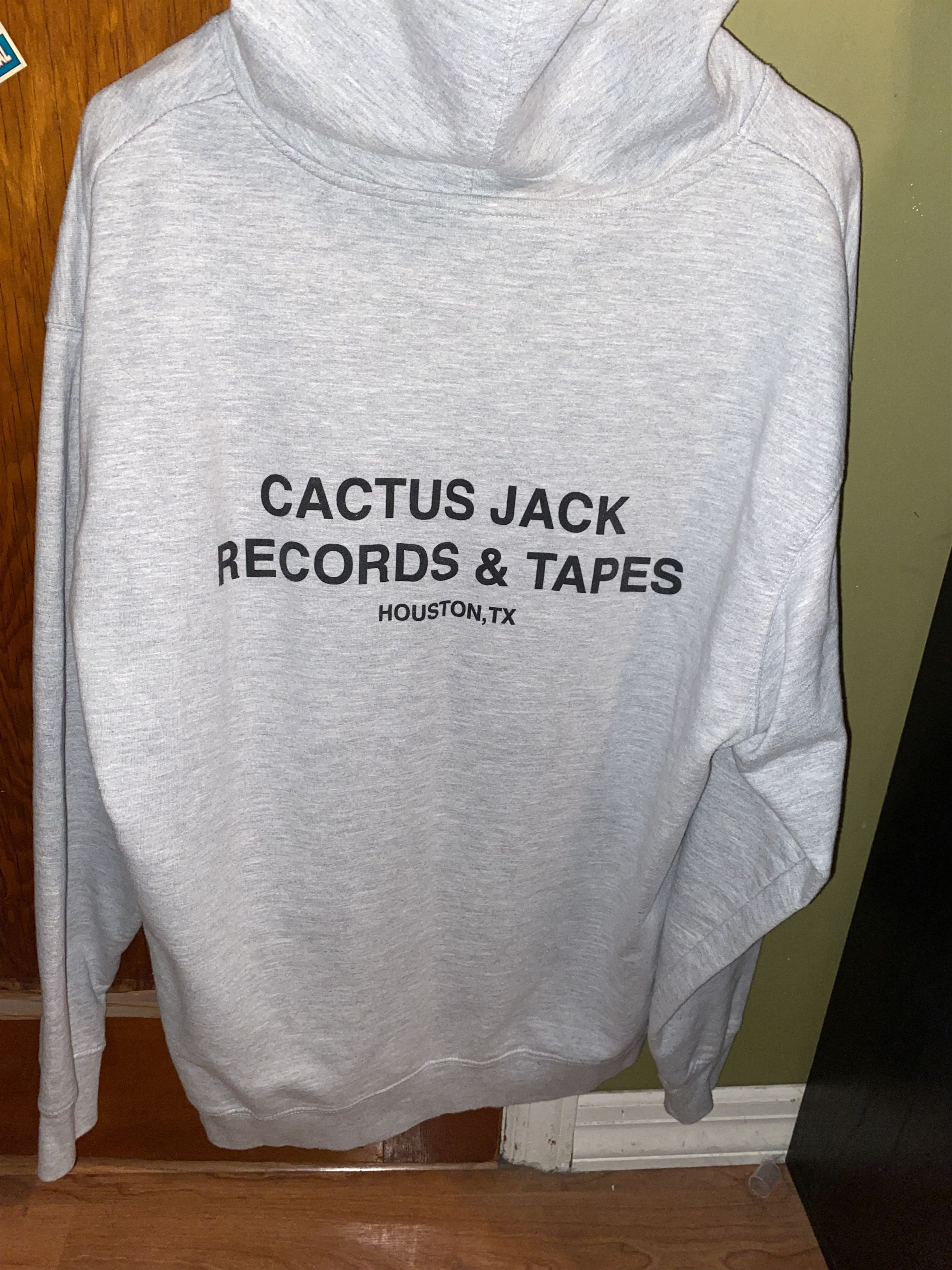 CACTUS JACK - BLACK HOODIE RECORDS AND TAPES TRAVIS SCOTT