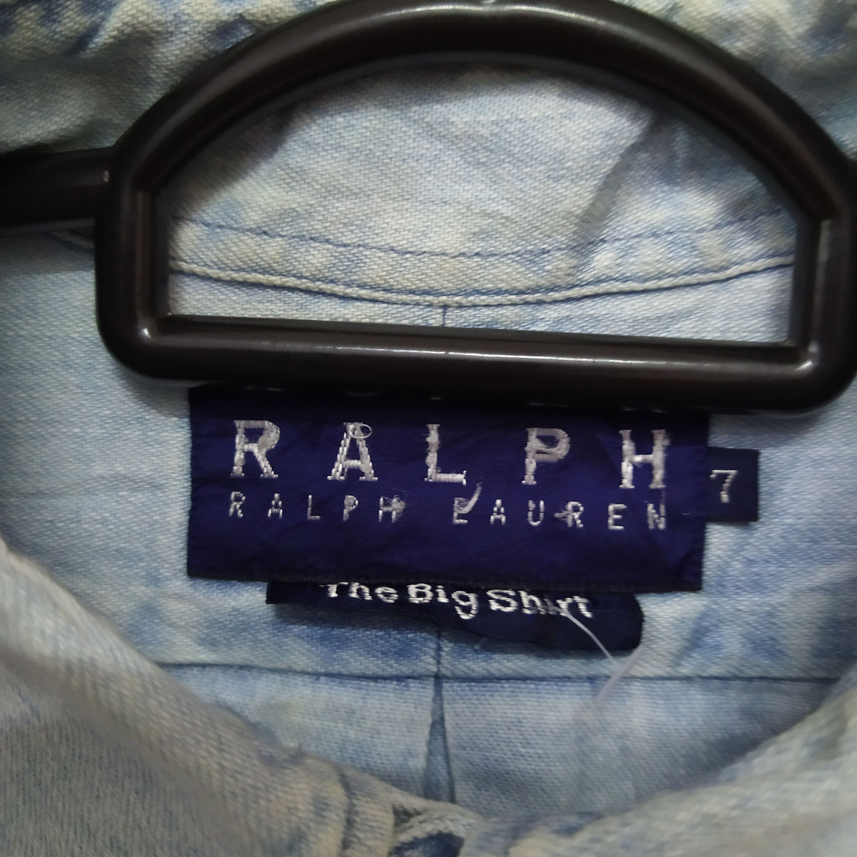 Polo Ralph Lauren × Vintage 90s POLO BEAR RALPH LAUREN SHIRT CHAMBRAY (D305) Size US L / EU 52-54 / 3 - 3 Thumbnail