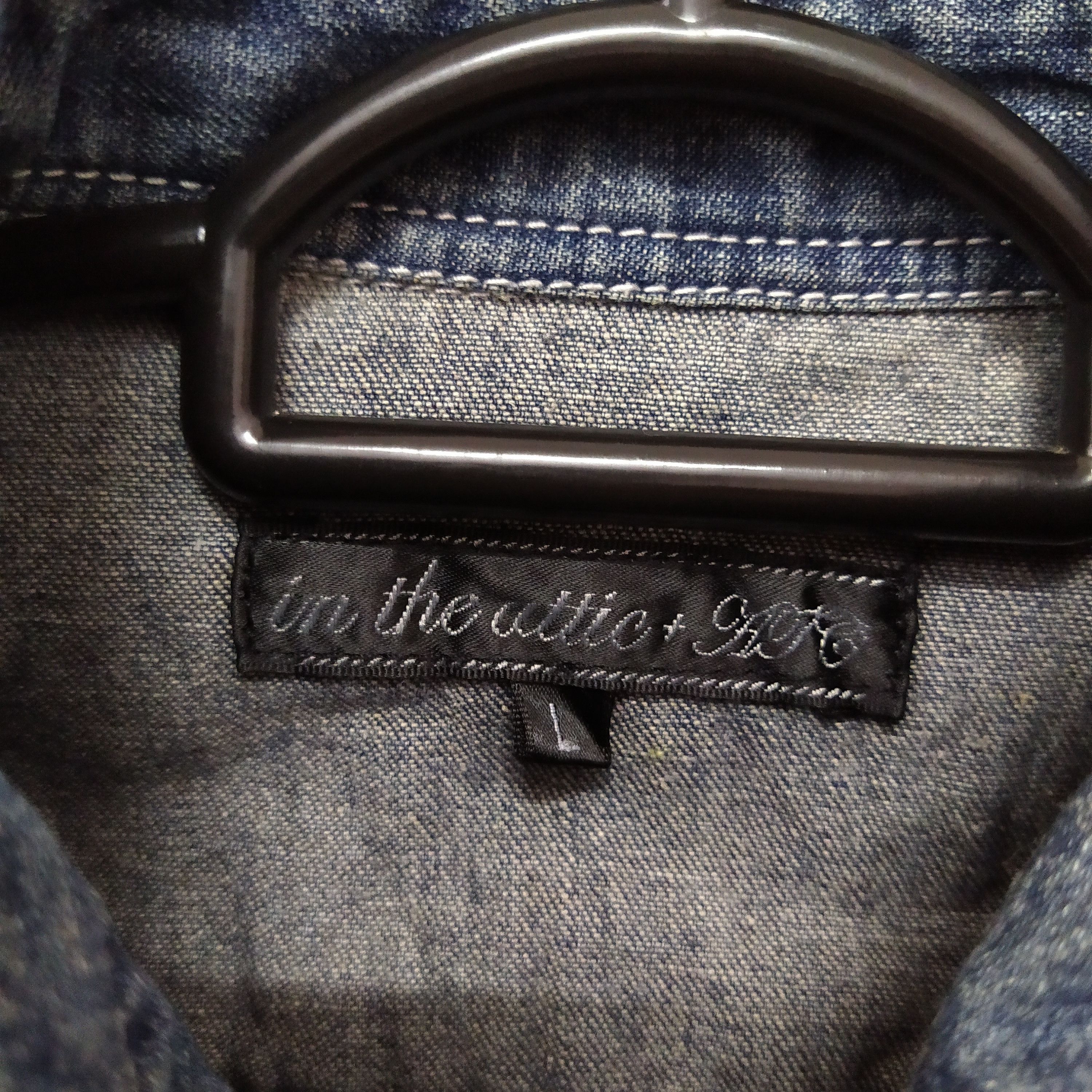 In The Attic × Japanese Brand IN THE ATTIC X AFC DENIM PUNK DENIM SHIRT (D308) Size US M / EU 48-50 / 2 - 6 Thumbnail