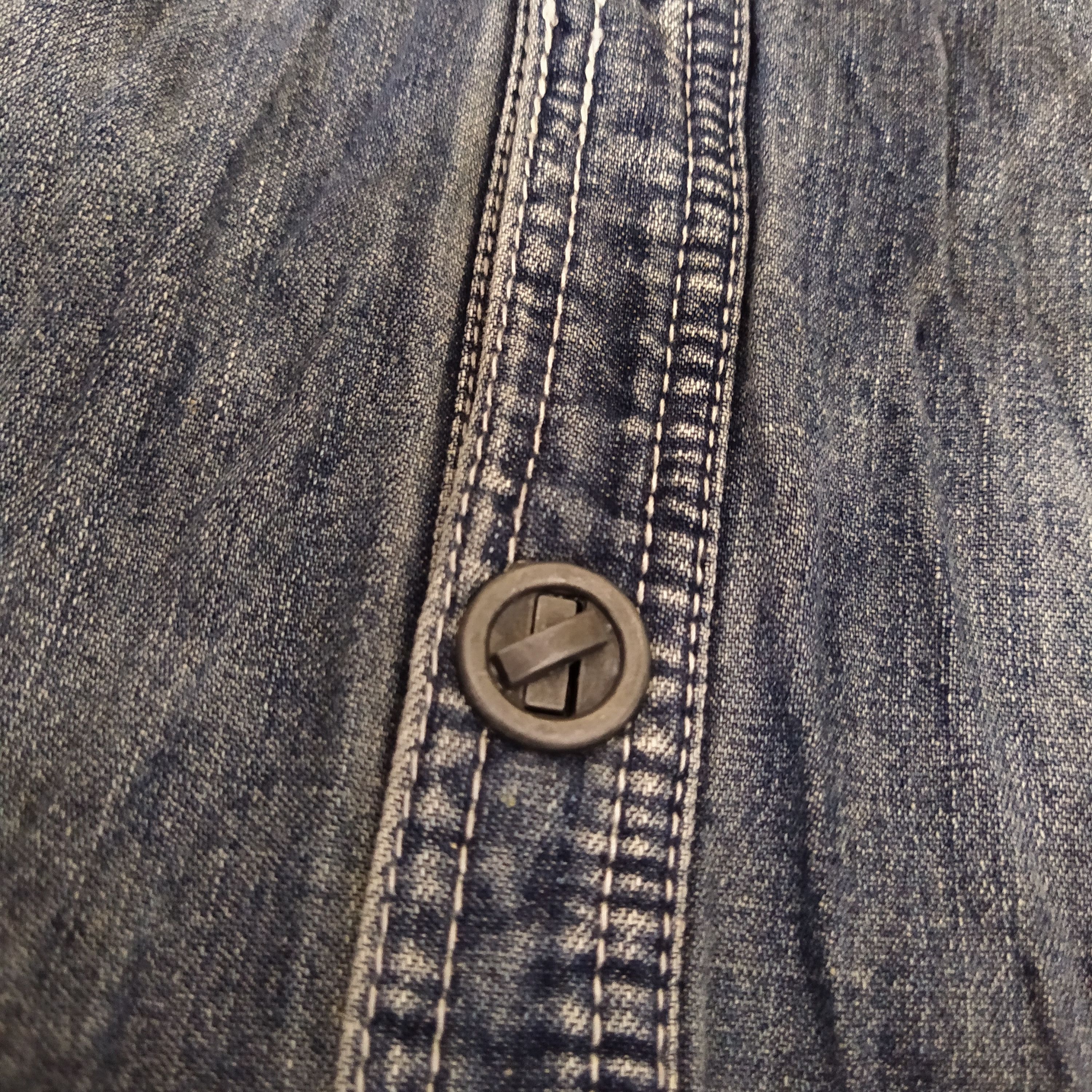 In The Attic × Japanese Brand IN THE ATTIC X AFC DENIM PUNK DENIM SHIRT (D308) Size US M / EU 48-50 / 2 - 8 Thumbnail