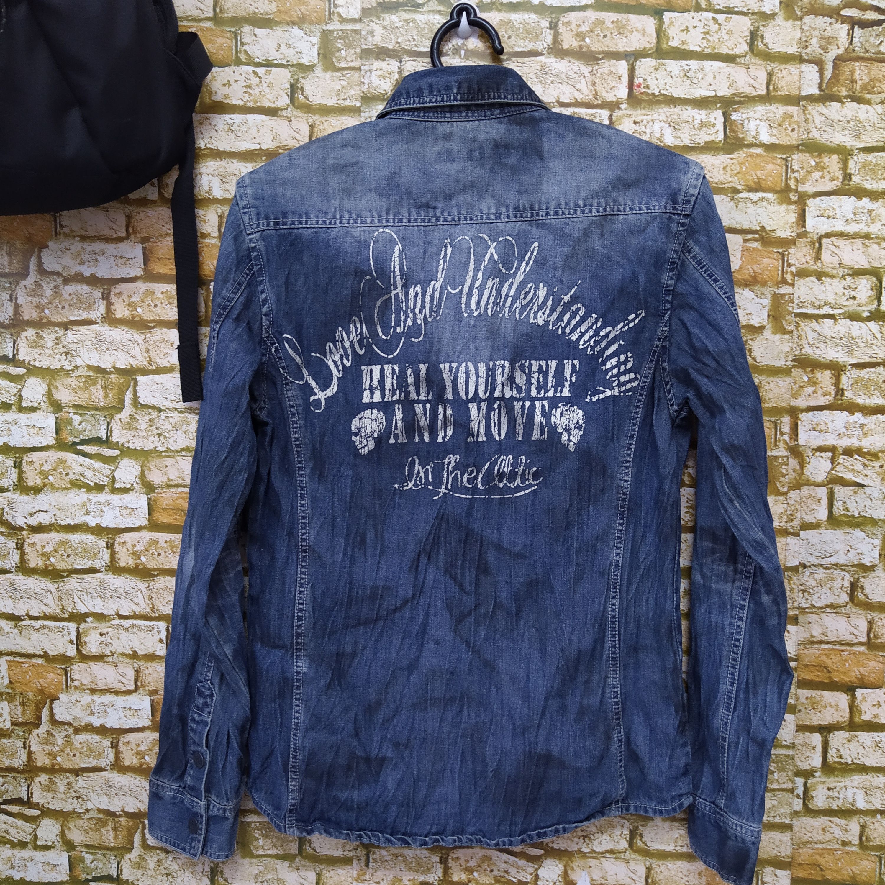 In The Attic × Japanese Brand IN THE ATTIC X AFC DENIM PUNK DENIM SHIRT (D308) Size US M / EU 48-50 / 2 - 1 Thumbnail