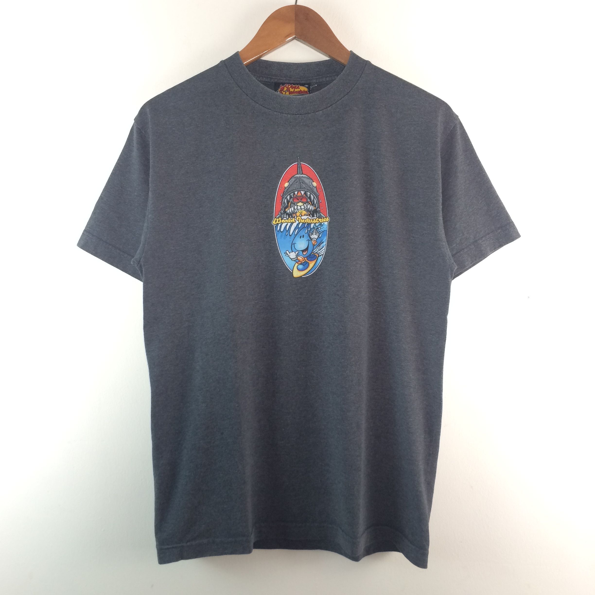 Vintage Vintage 90's World Industries Skateboard Tee Size US M / EU 48-50 / 2 - 3 Thumbnail