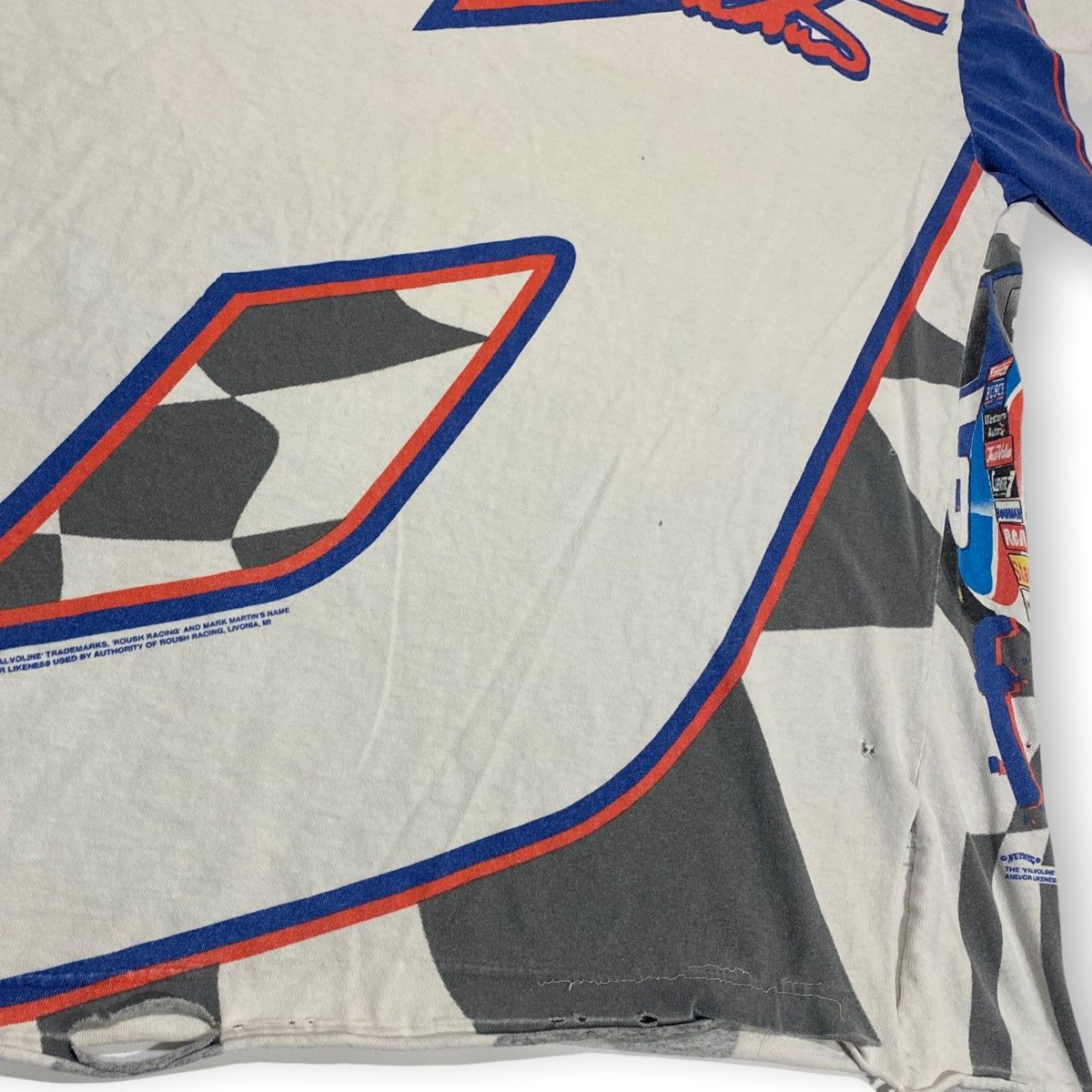 NASCAR × Vintage 90s NASCAR Mark Martin AOP Tee Size US XL / EU 56 / 4 - 7 Thumbnail