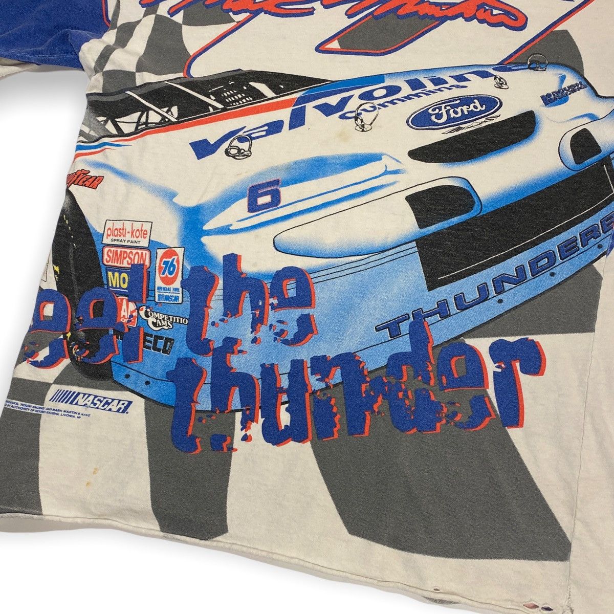 NASCAR × Vintage 90s NASCAR Mark Martin AOP Tee Size US XL / EU 56 / 4 - 6 Thumbnail