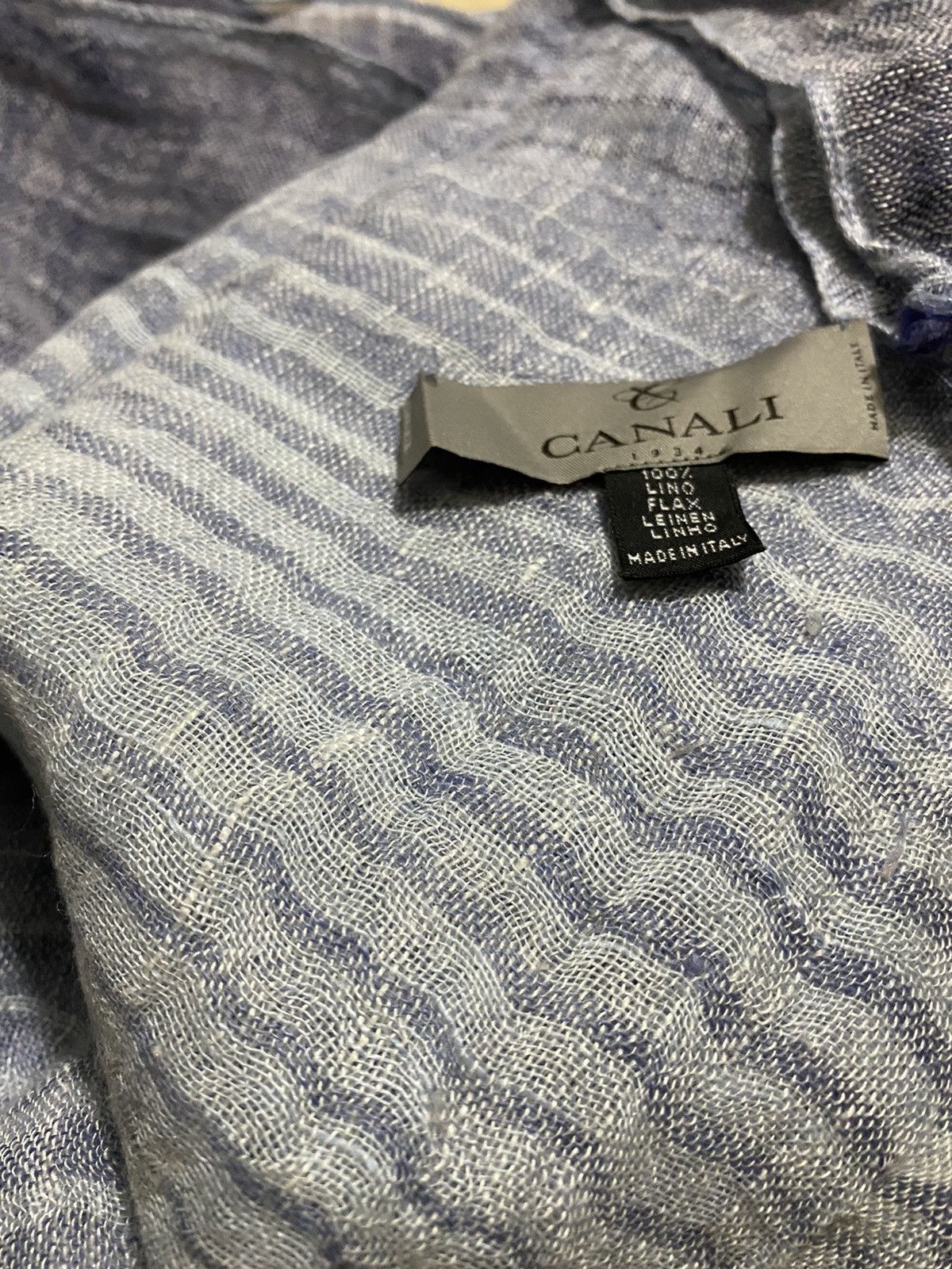 Canali Canali Pure linen scarf scarves Size 46 - 1 Thumbnail
