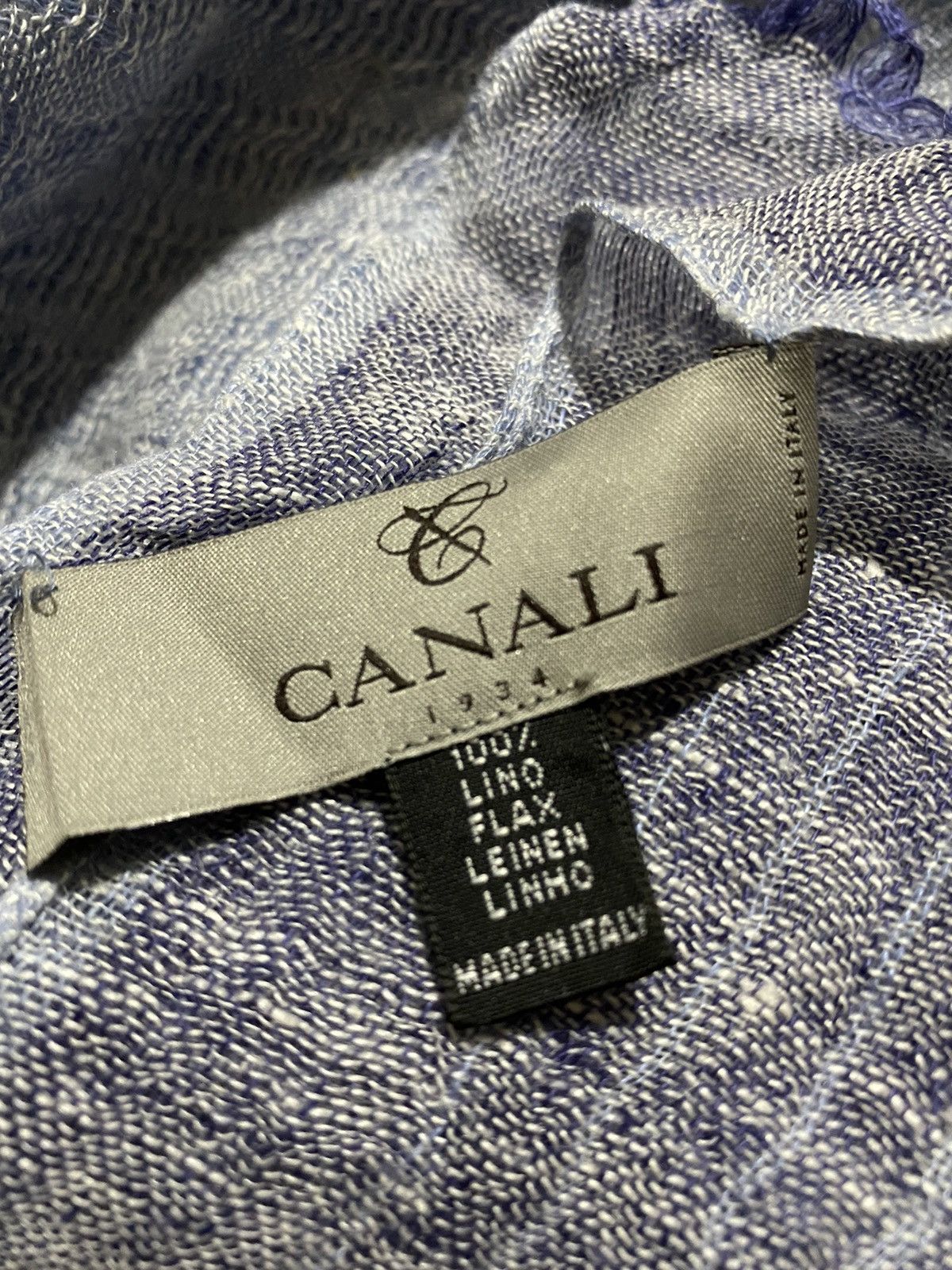 Canali Canali Pure linen scarf scarves Size 46 - 6 Thumbnail