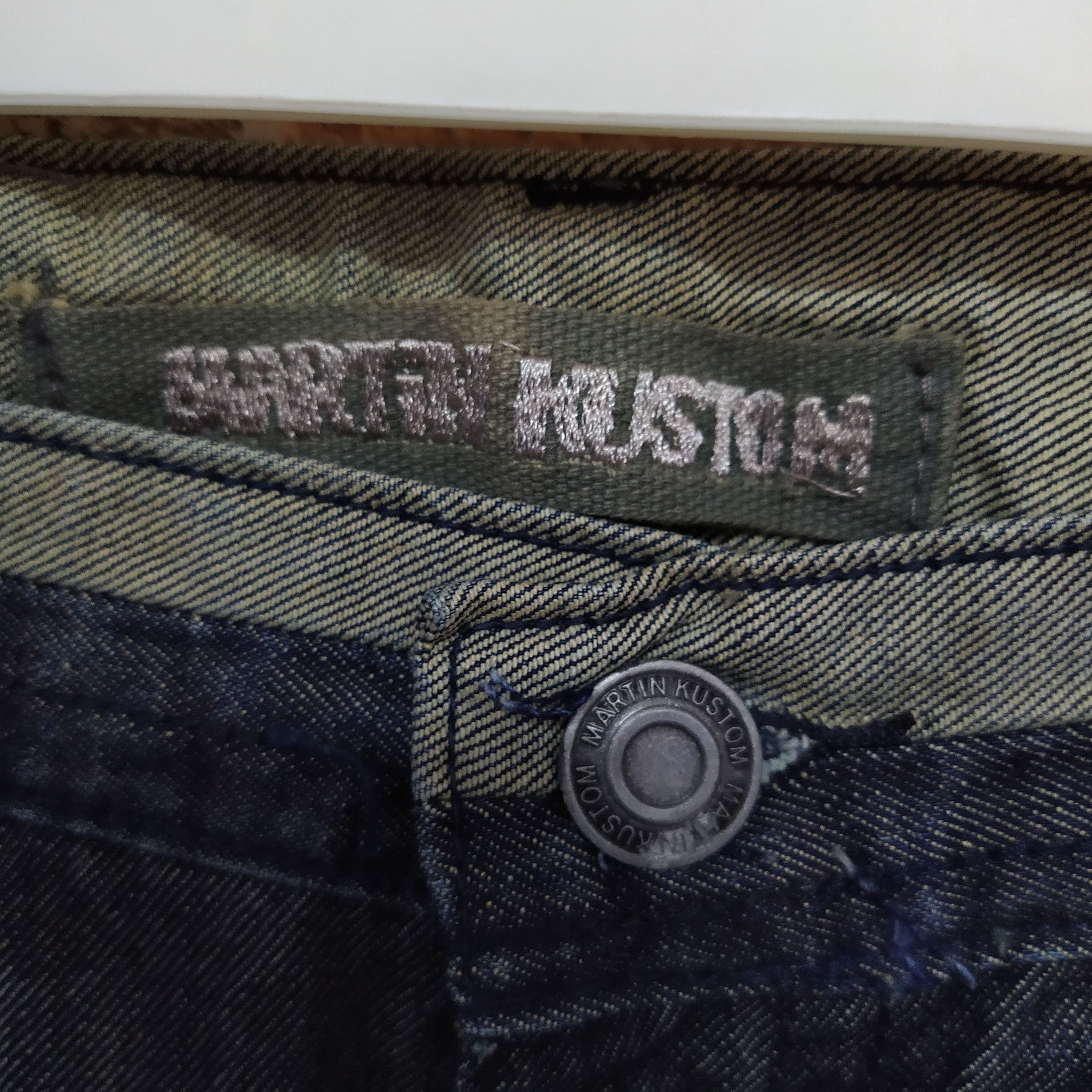 Designer × Japanese Brand MARTIN KUSTOM DENIM DISTRESSED (D313) Size US 31 - 4 Thumbnail