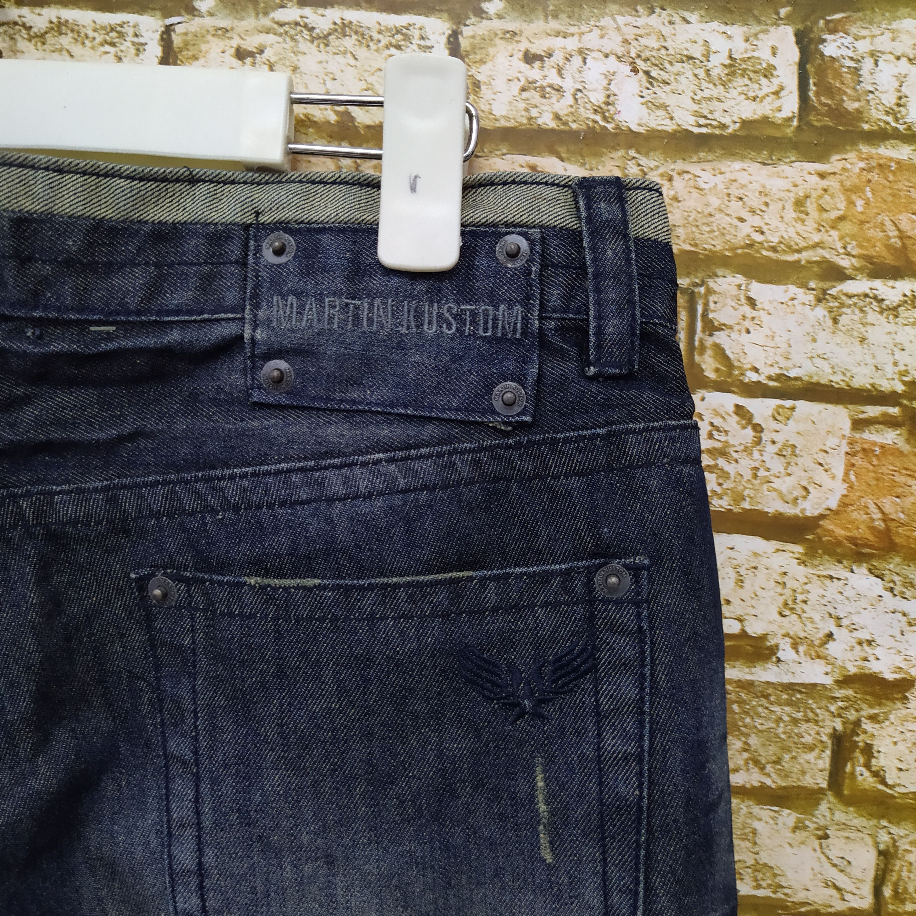 Designer × Japanese Brand MARTIN KUSTOM DENIM DISTRESSED (D313) Size US 31 - 6 Thumbnail