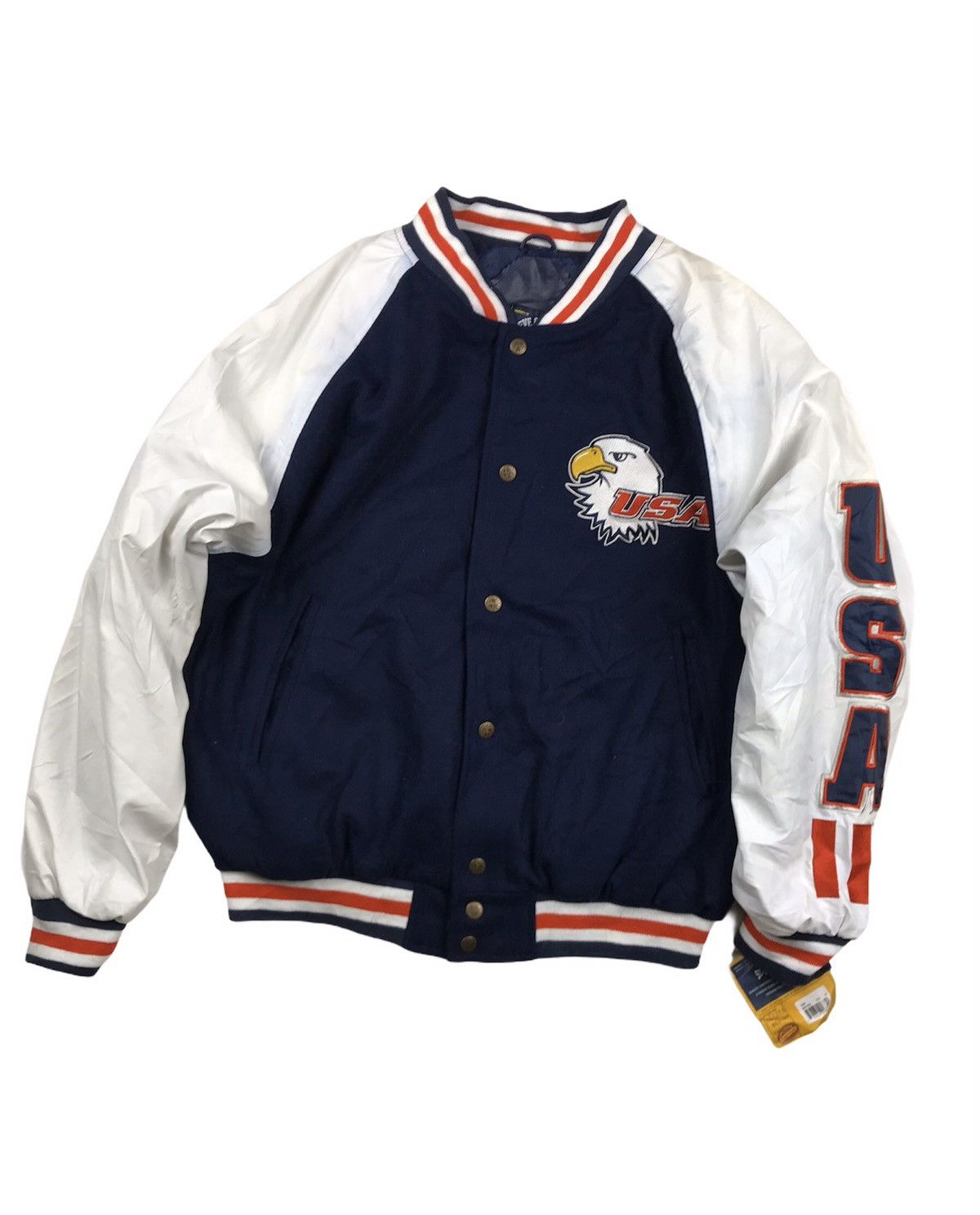 Steve And Barrys Steve And Barry’s Back Hit Usa Eagle Varsity Jacket Size US M / EU 48-50 / 2 - 2 Thumbnail