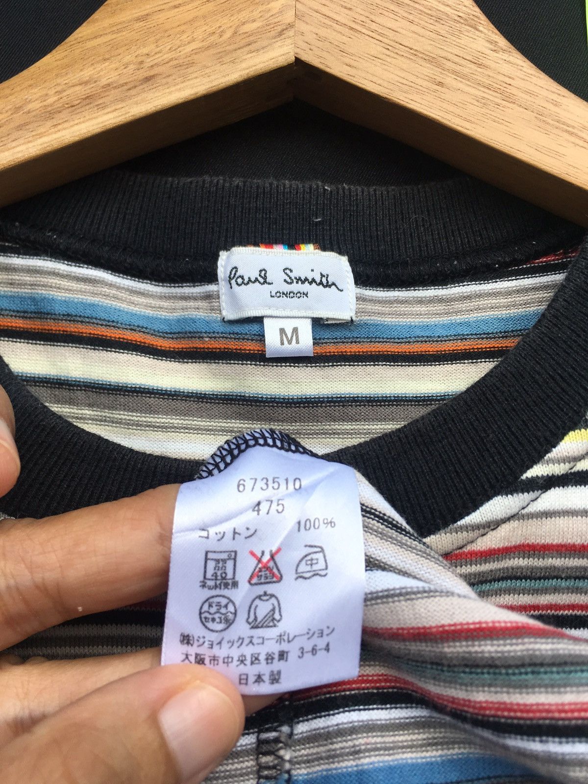 Paul Smith Rare Paul Smith Multicolor Stripes Tshirt Nice Design Size US S / EU 44-46 / 1 - 10 Thumbnail