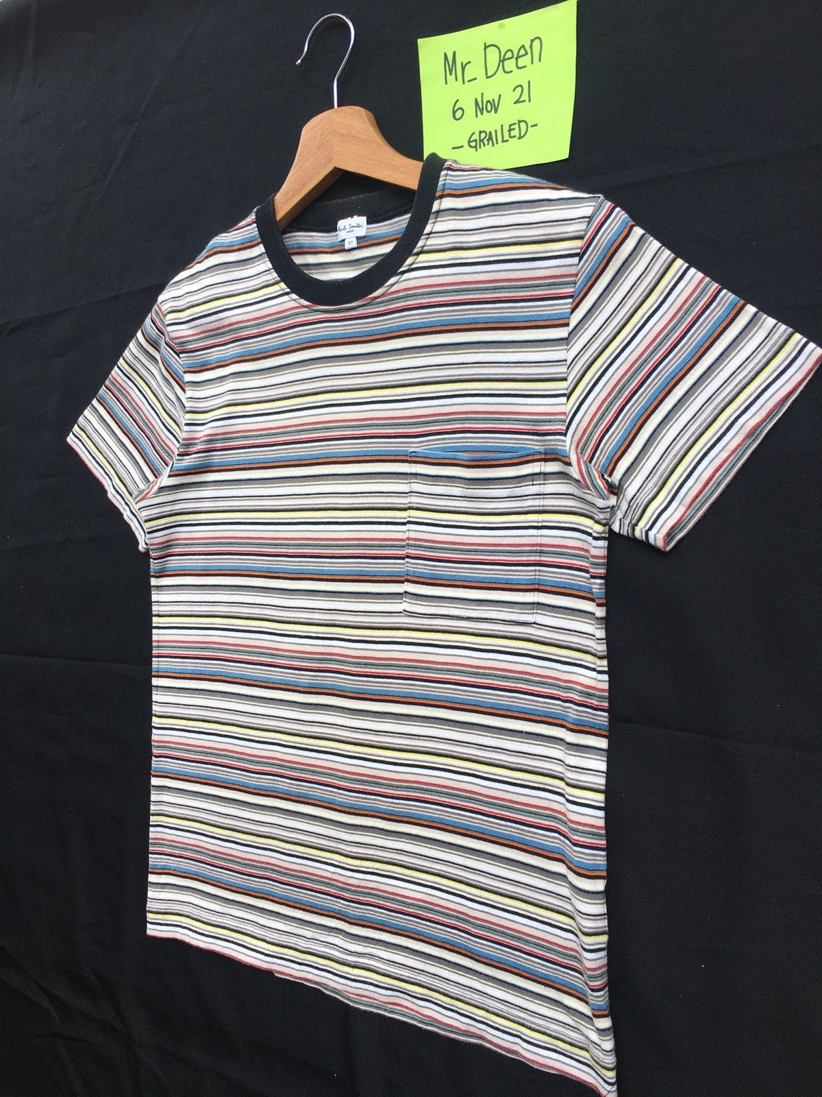 Paul Smith Rare Paul Smith Multicolor Stripes Tshirt Nice Design Size US S / EU 44-46 / 1 - 3 Thumbnail