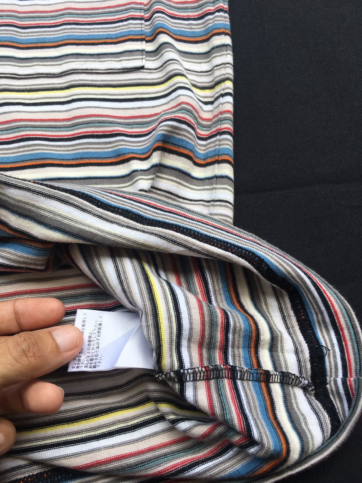 Paul Smith Rare Paul Smith Multicolor Stripes Tshirt Nice Design Size US S / EU 44-46 / 1 - 9 Thumbnail