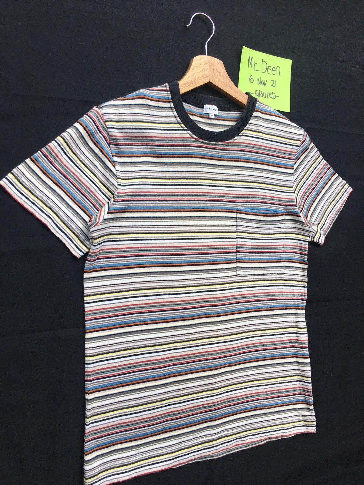 Paul Smith Rare Paul Smith Multicolor Stripes Tshirt Nice Design Size US S / EU 44-46 / 1 - 2 Thumbnail