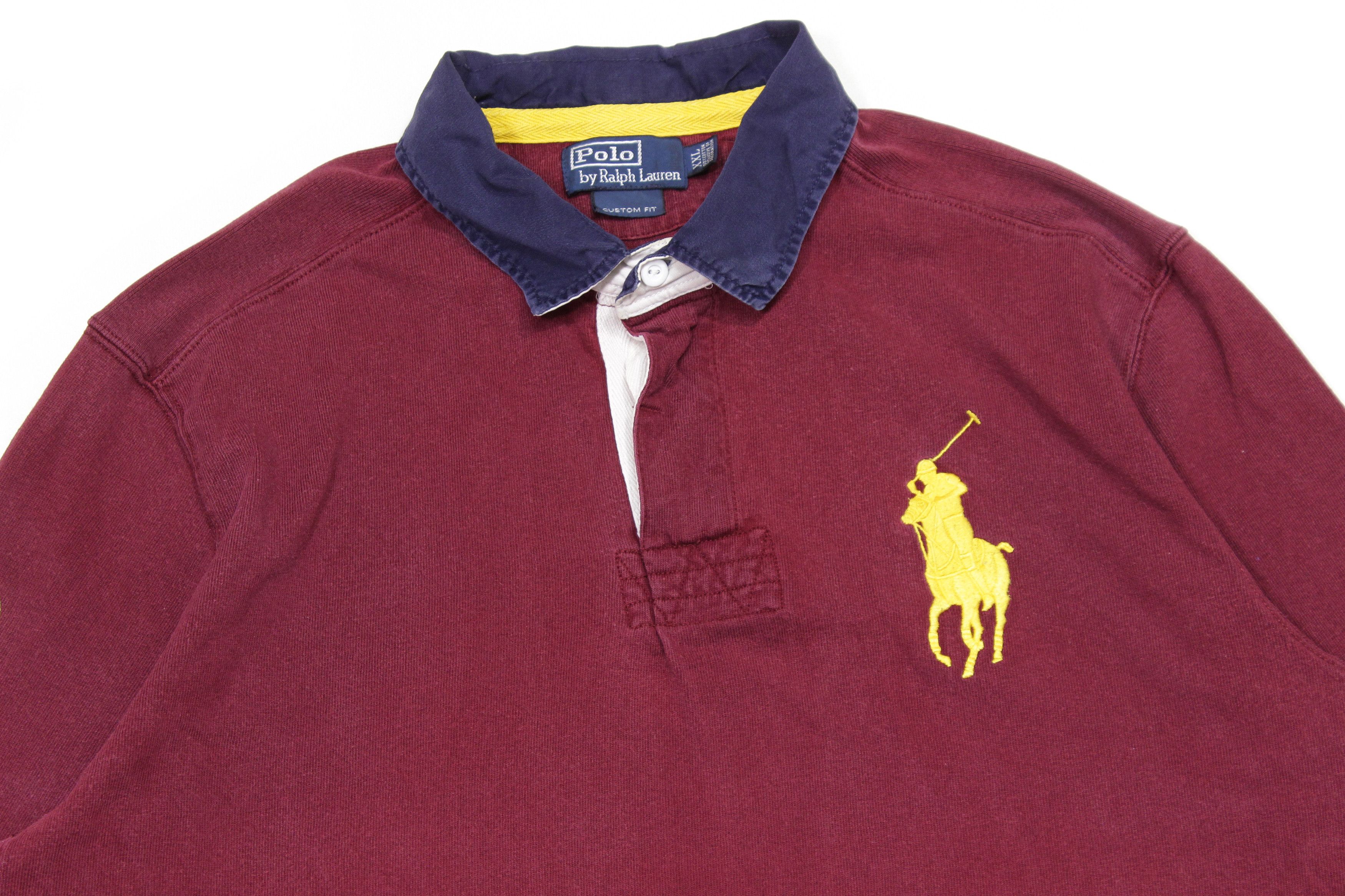 Polo Ralph Lauren Logo Rugby Big Logo Vintage Size US XXL / EU 58 / 5 - 3 Thumbnail