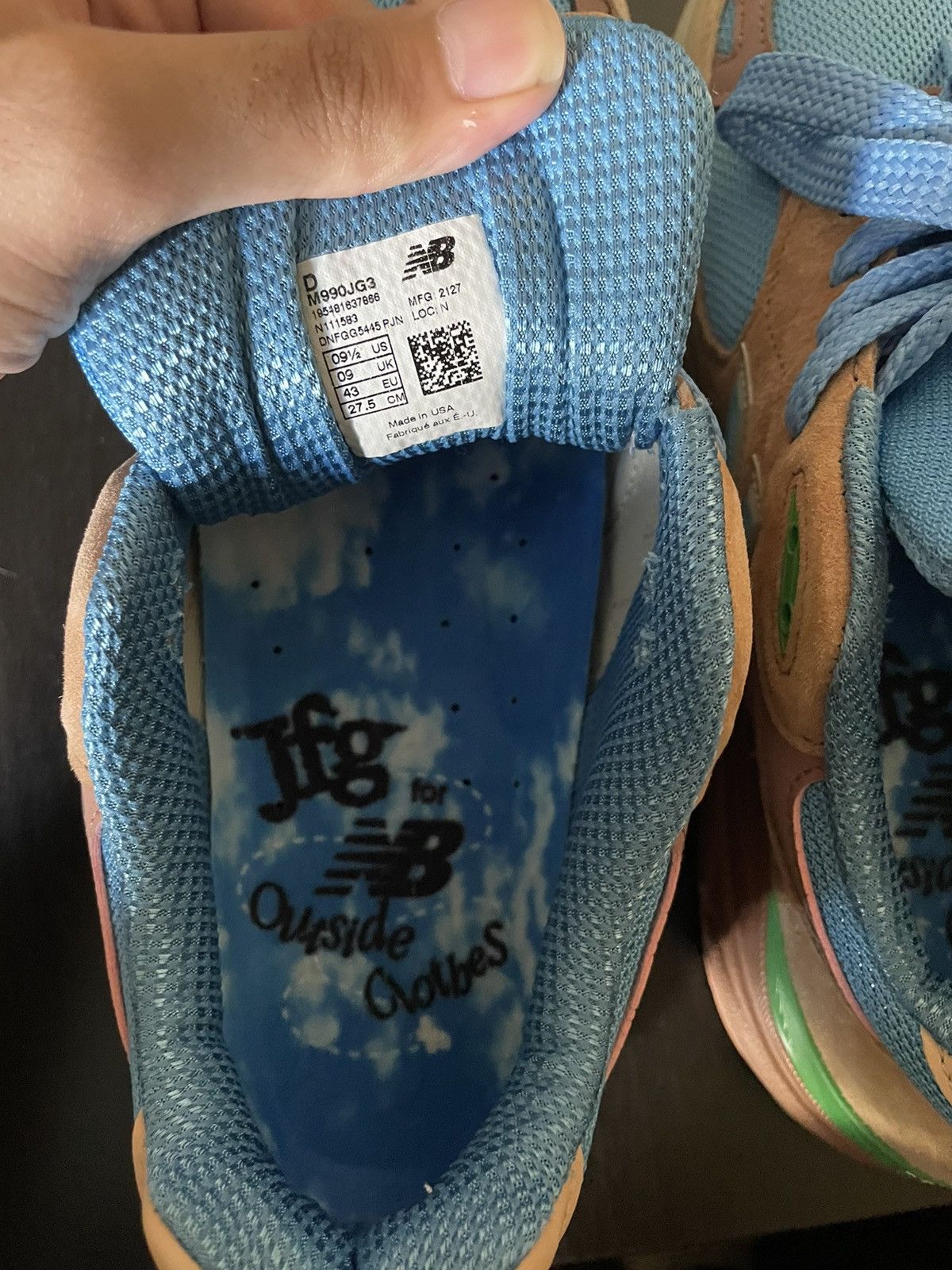 Joe Freshgoods × New Balance New Balance 990V3 Joe Fresh Good Size US 9.5 / EU 42-43 - 12 Thumbnail