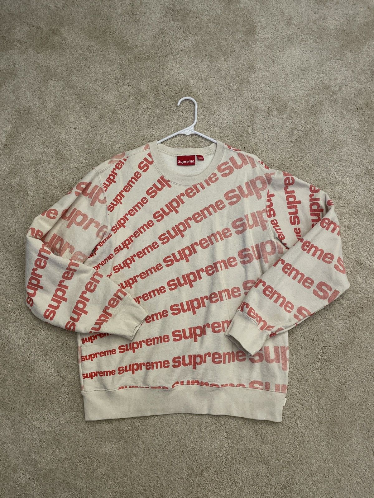 スウェット・トレーナー 1 Week SS 20 Supreme Radial Crewneck Natural Buy Supreme Radial Crewneck 'Natural' - SS20SW65 NATURAL | GOAT