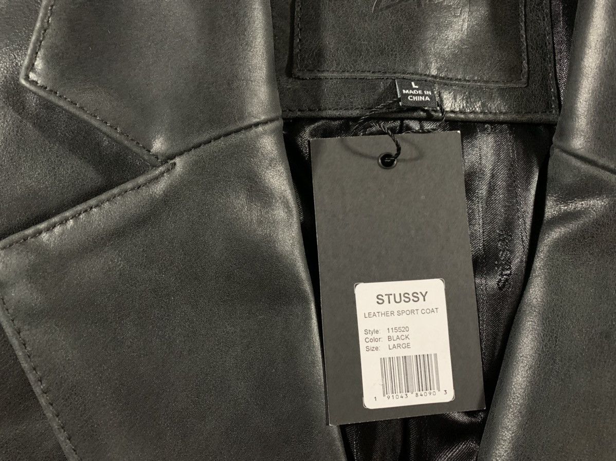 【希少】STUSSY Leather Sport Coat Streetwear × Stussy Stussy Leather Sport Coat (LARGE) | Grailed