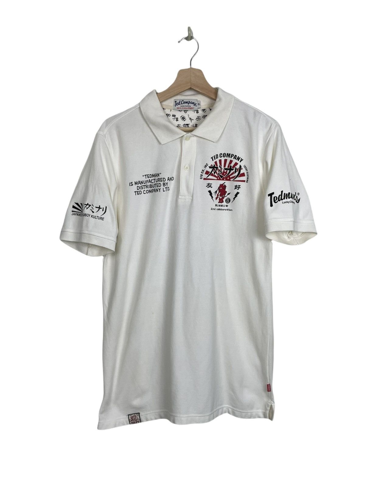 Japanese Brand × Tedman Tedman x Kaminari “Bloody Speed 510” Racing Polo Japan Size US XL / EU 56 / 4 - 2 Thumbnail