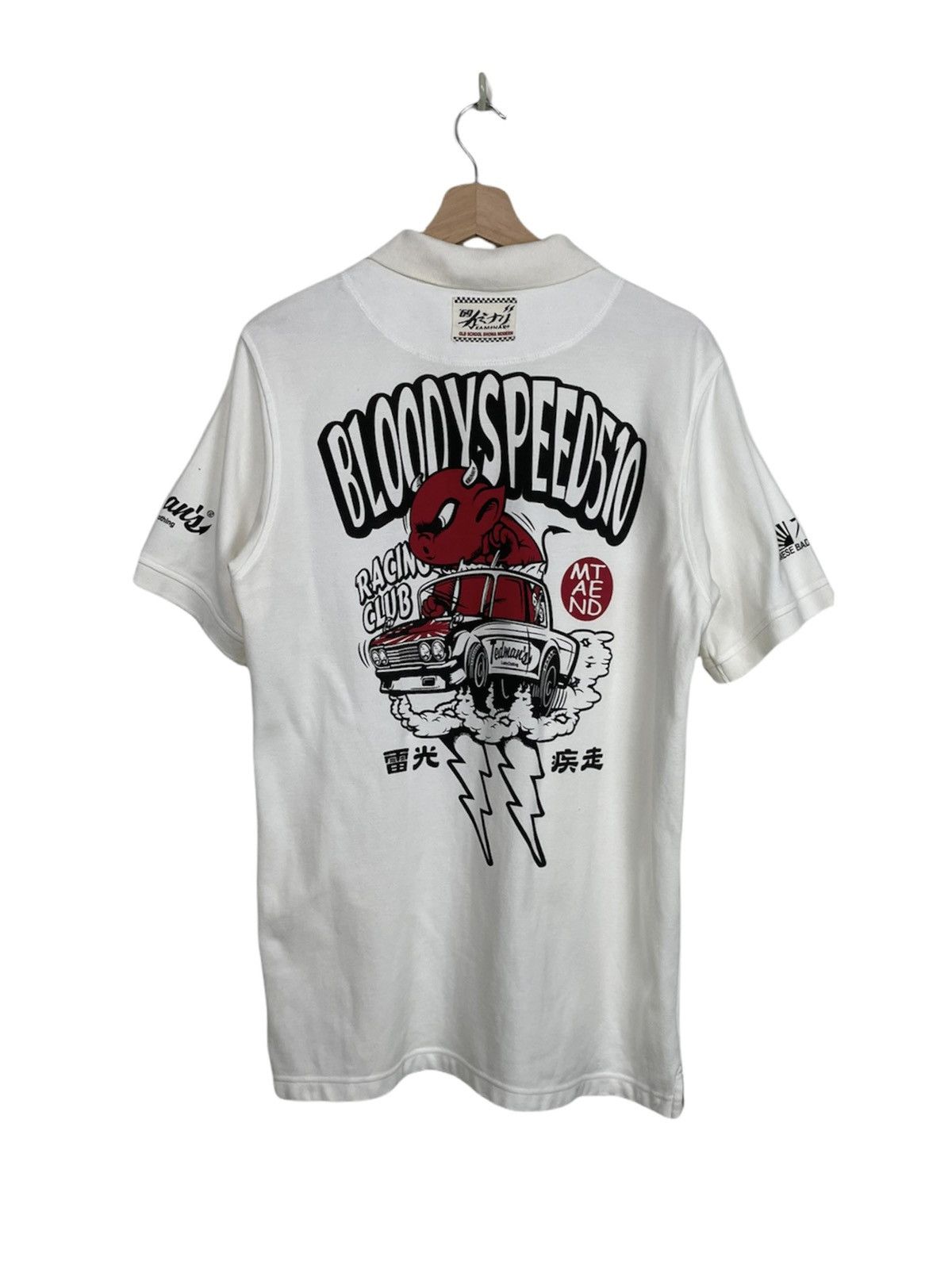 Japanese Brand × Tedman Tedman x Kaminari “Bloody Speed 510” Racing Polo Japan Size US XL / EU 56 / 4 - 1 Thumbnail