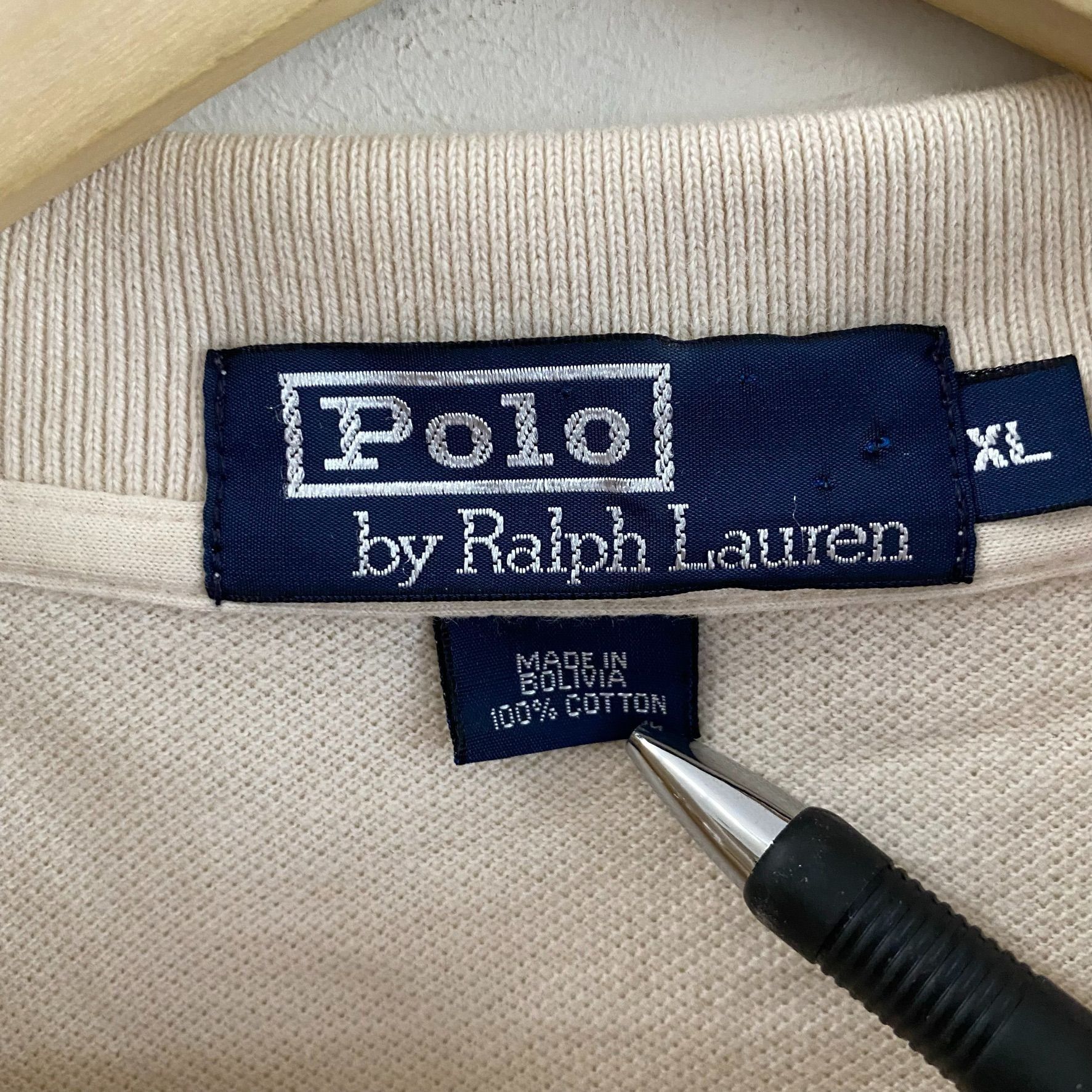 Polo Ralph Lauren Ralph Lauren Cream Rugby Polo Shirt Size US XL / EU 56 / 4 - 3 Thumbnail