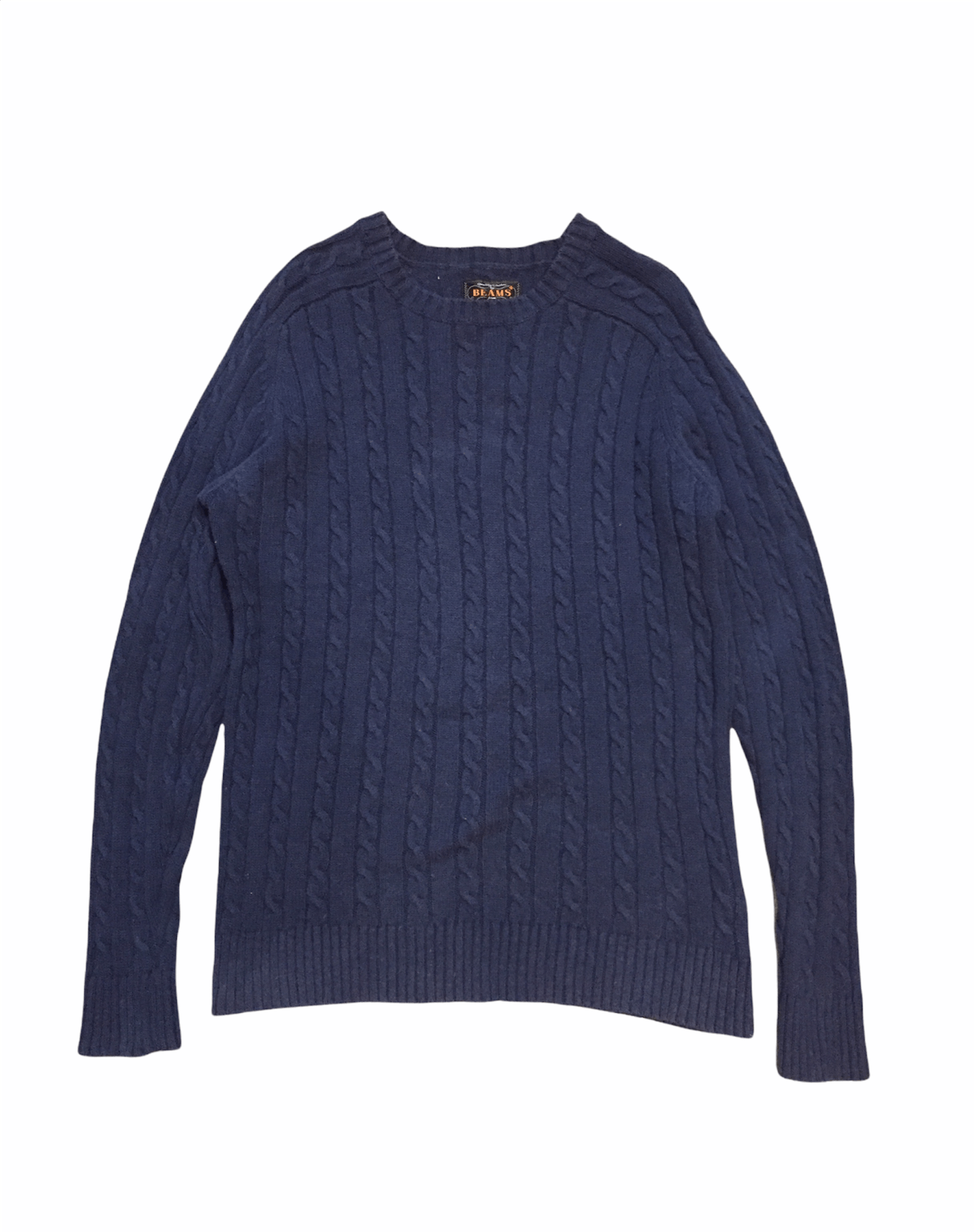 Beams Plus × Japanese Brand Beams + Plus blue cable knit Size US M / EU 48-50 / 2 - 1 Thumbnail