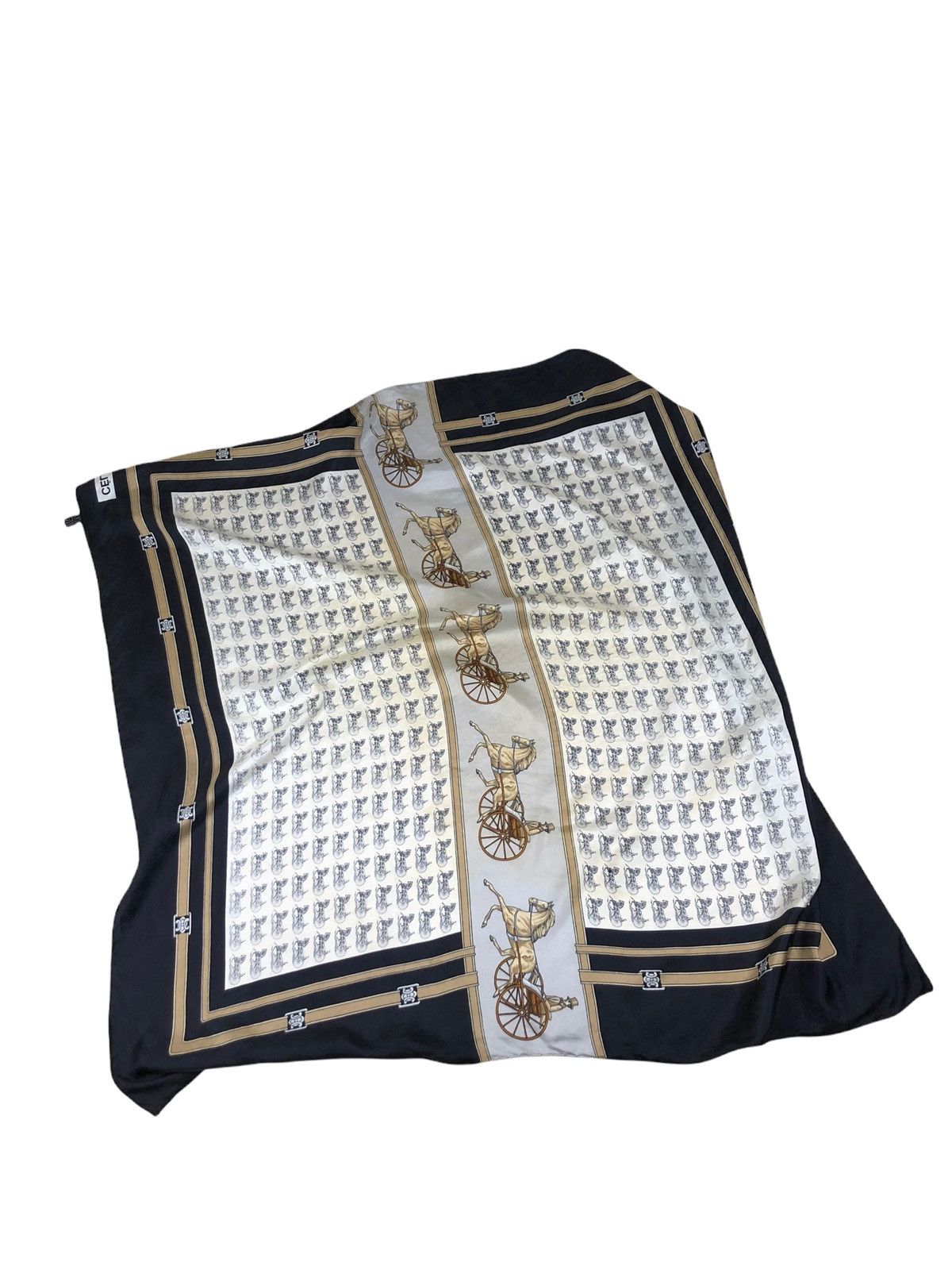Celine 1990s Celine Large Silk Scarf Size ONE SIZE - 5 Thumbnail