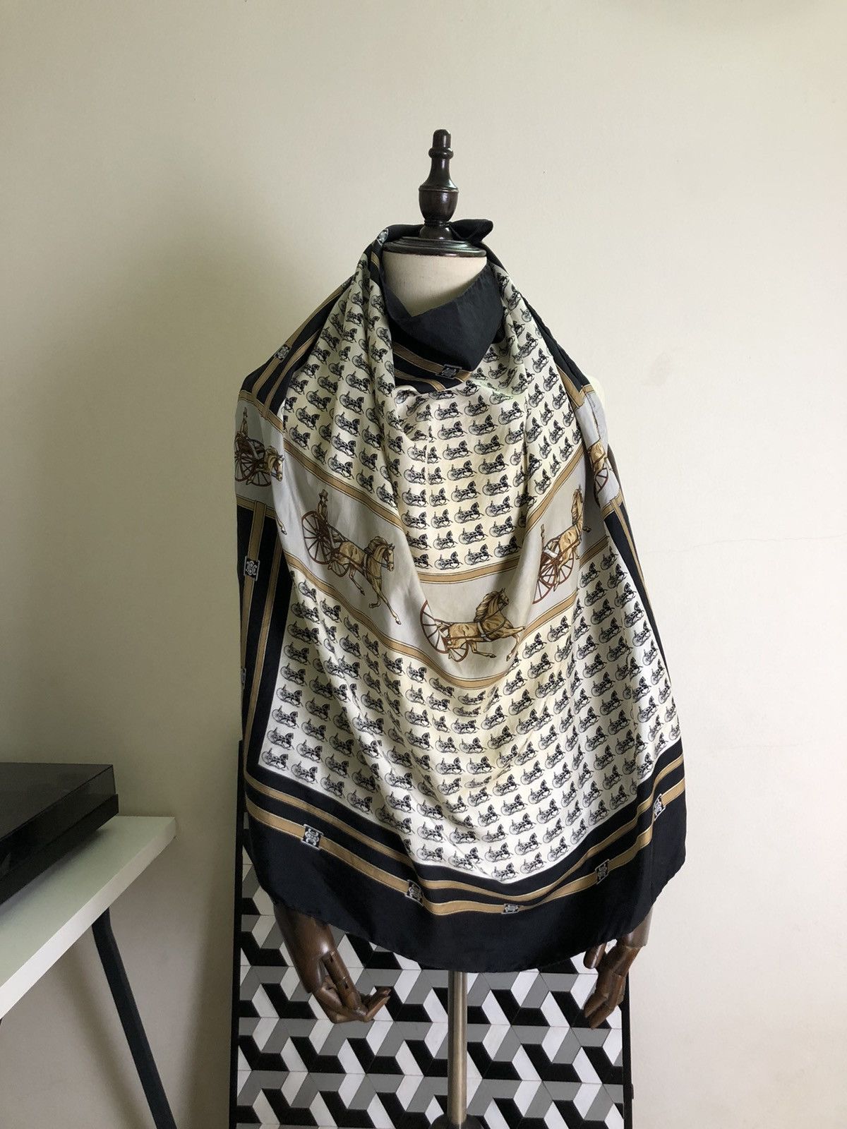 Celine 1990s Celine Large Silk Scarf Size ONE SIZE - 9 Thumbnail